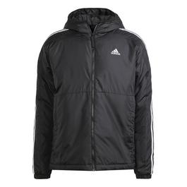 adidas Lite 3 Stripe Essential Hooded Jacket Mens