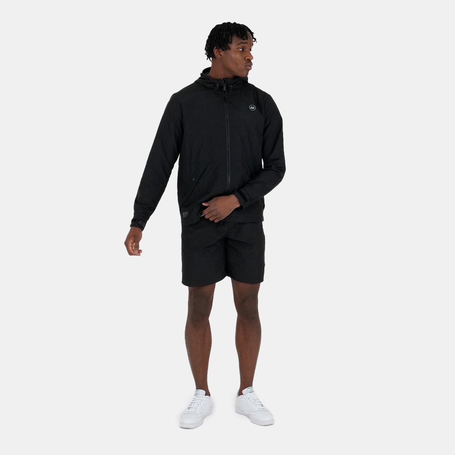 Preto - Peaceful Hooligan - Men's Cannon Water Resistant Full Zip Rain Anorak - 4