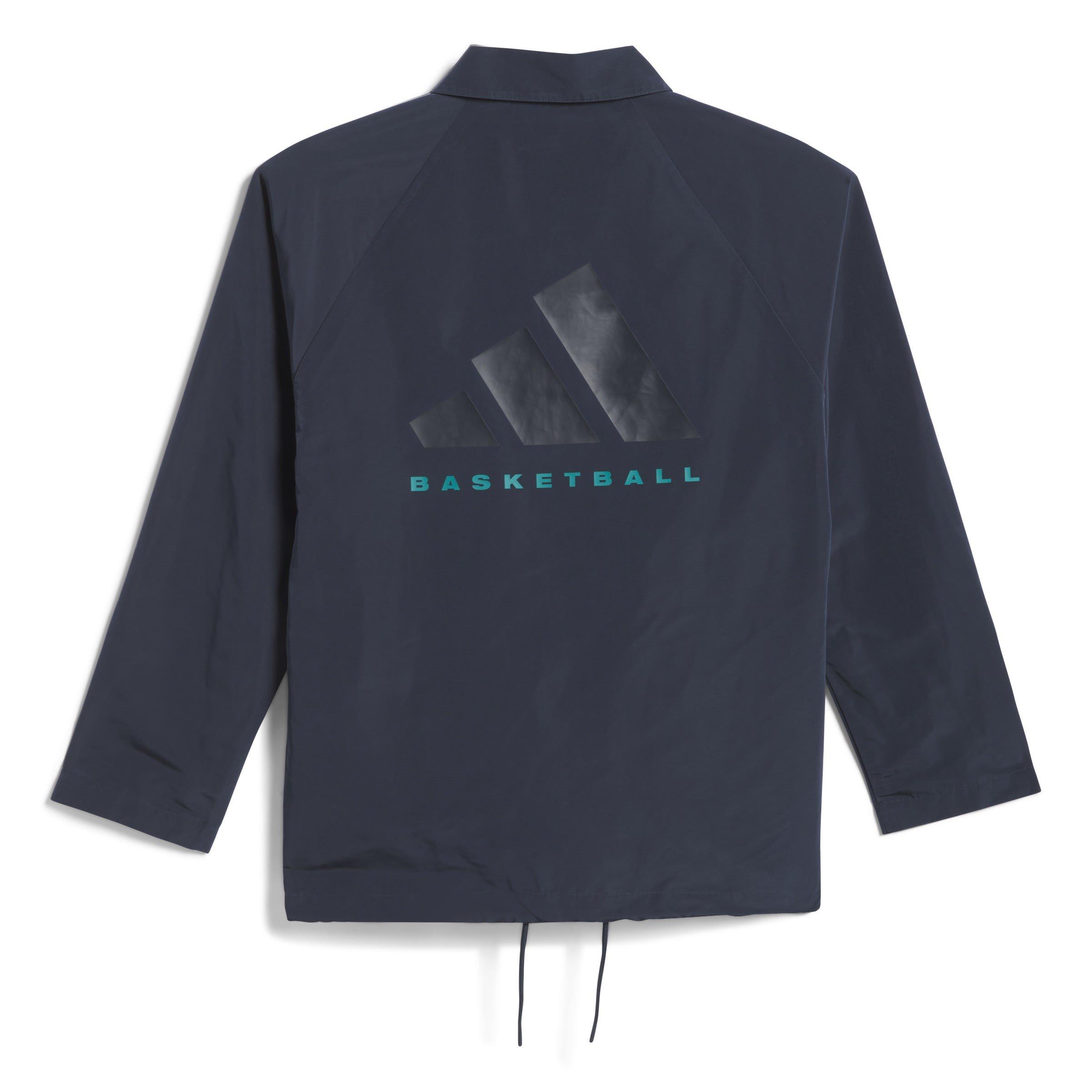 Aurora Ink - adidas - Adidas Basketball Long Sleeve Rain Anorak - 2