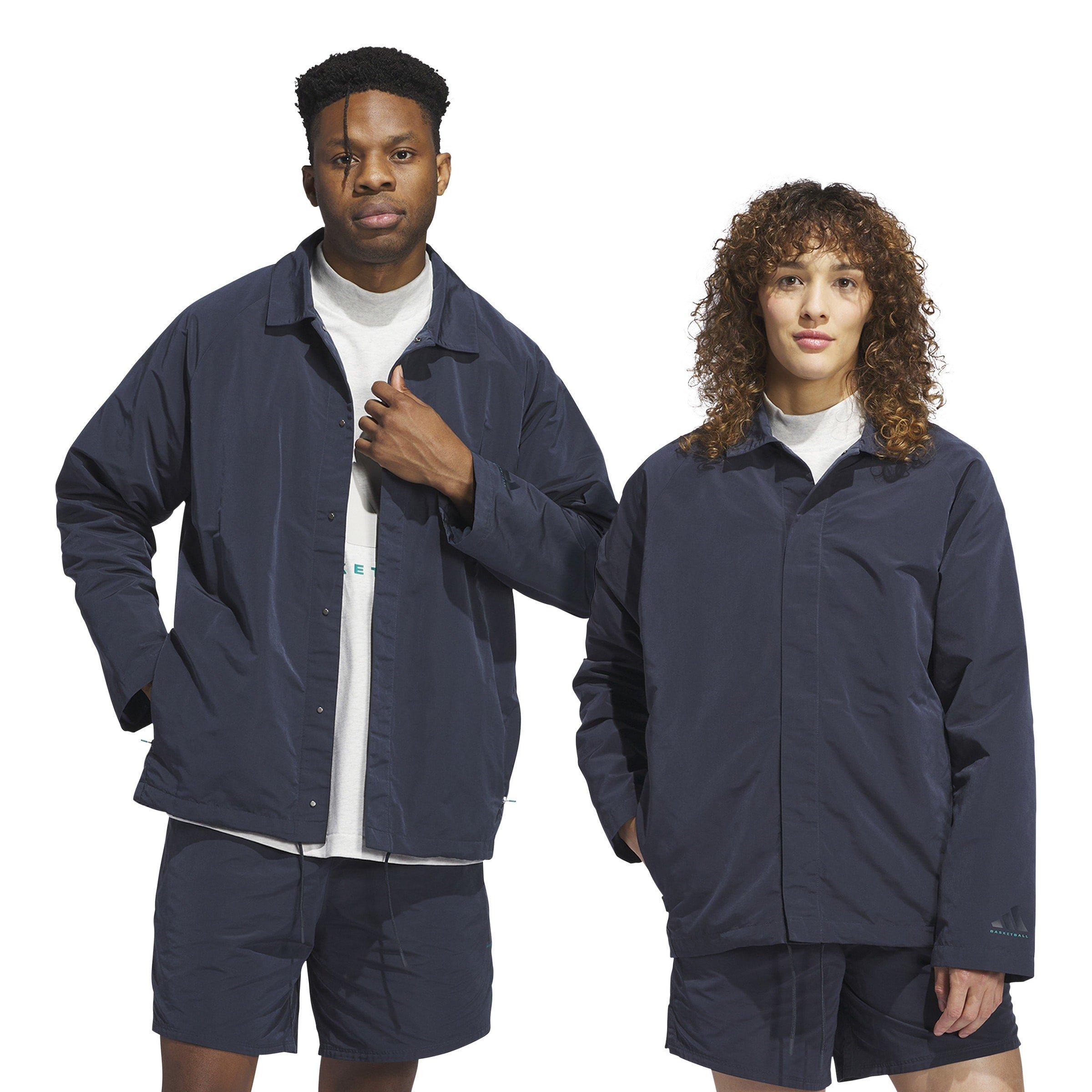 Aurora Ink - adidas - Adidas Basketball Long Sleeve Rain Anorak - 3