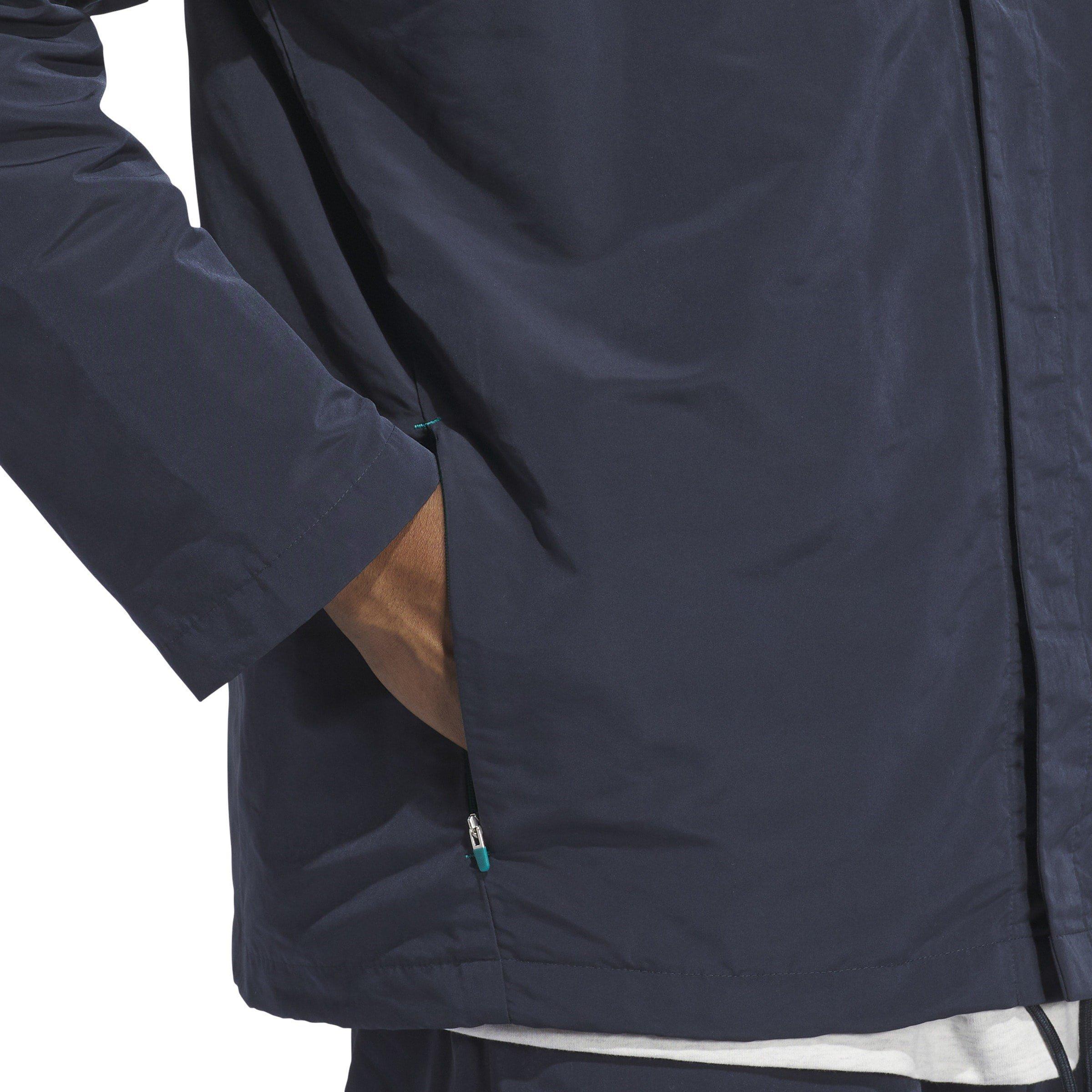 Aurora Ink - adidas - Adidas Basketball Long Sleeve Rain Anorak - 9