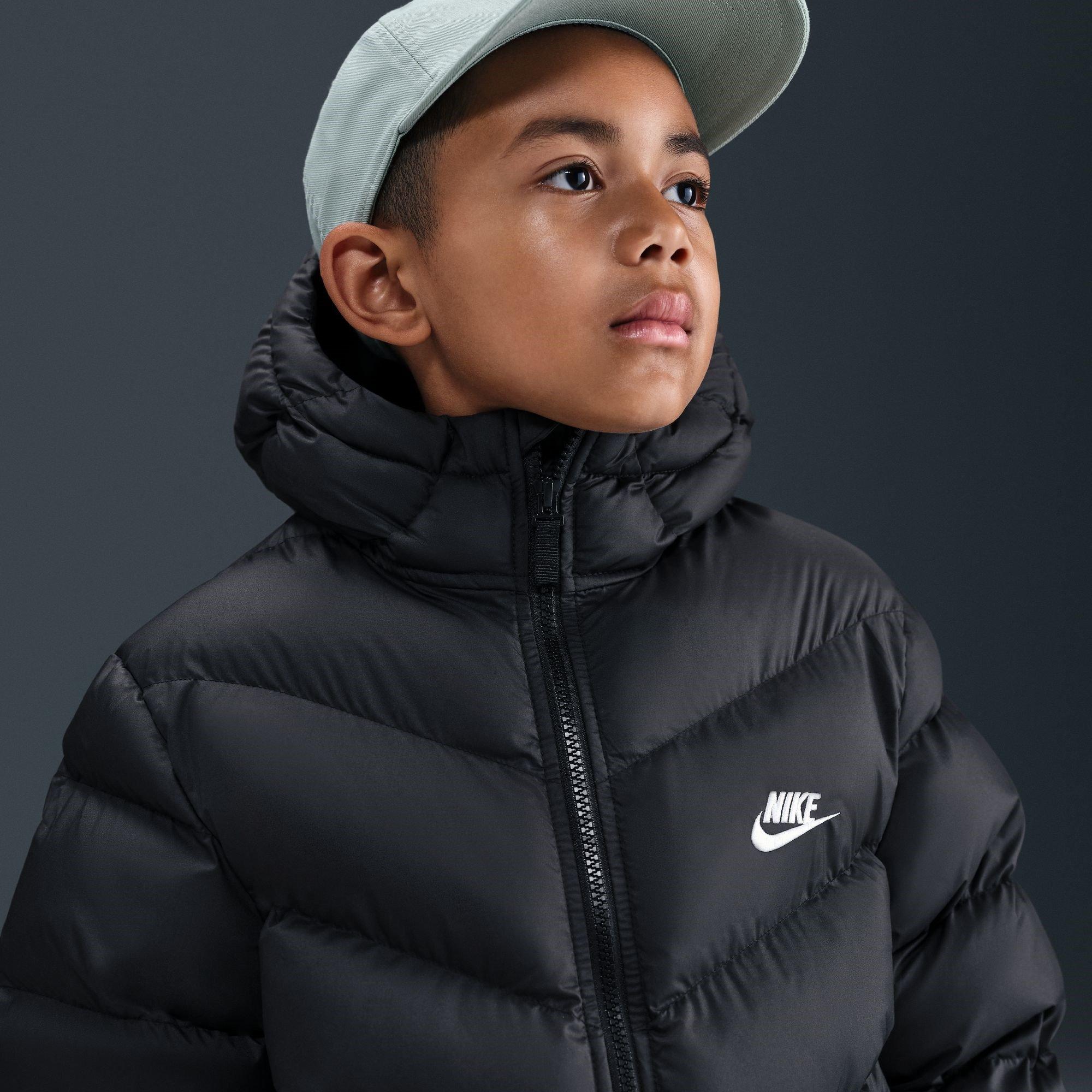 Crna - Nike - Loose-Fit Puffer Jacket Juniors - 12
