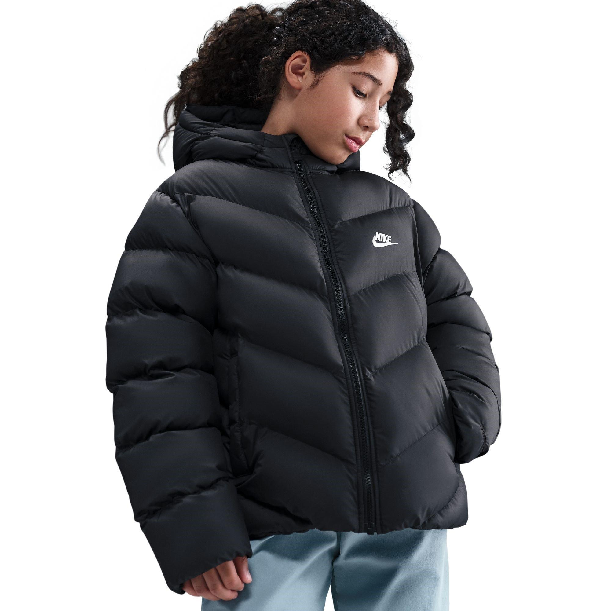 (GS) Nike Sportswear Lightweight Synthetic Fill Loose Hooded Jacket 'Black' — foto 4