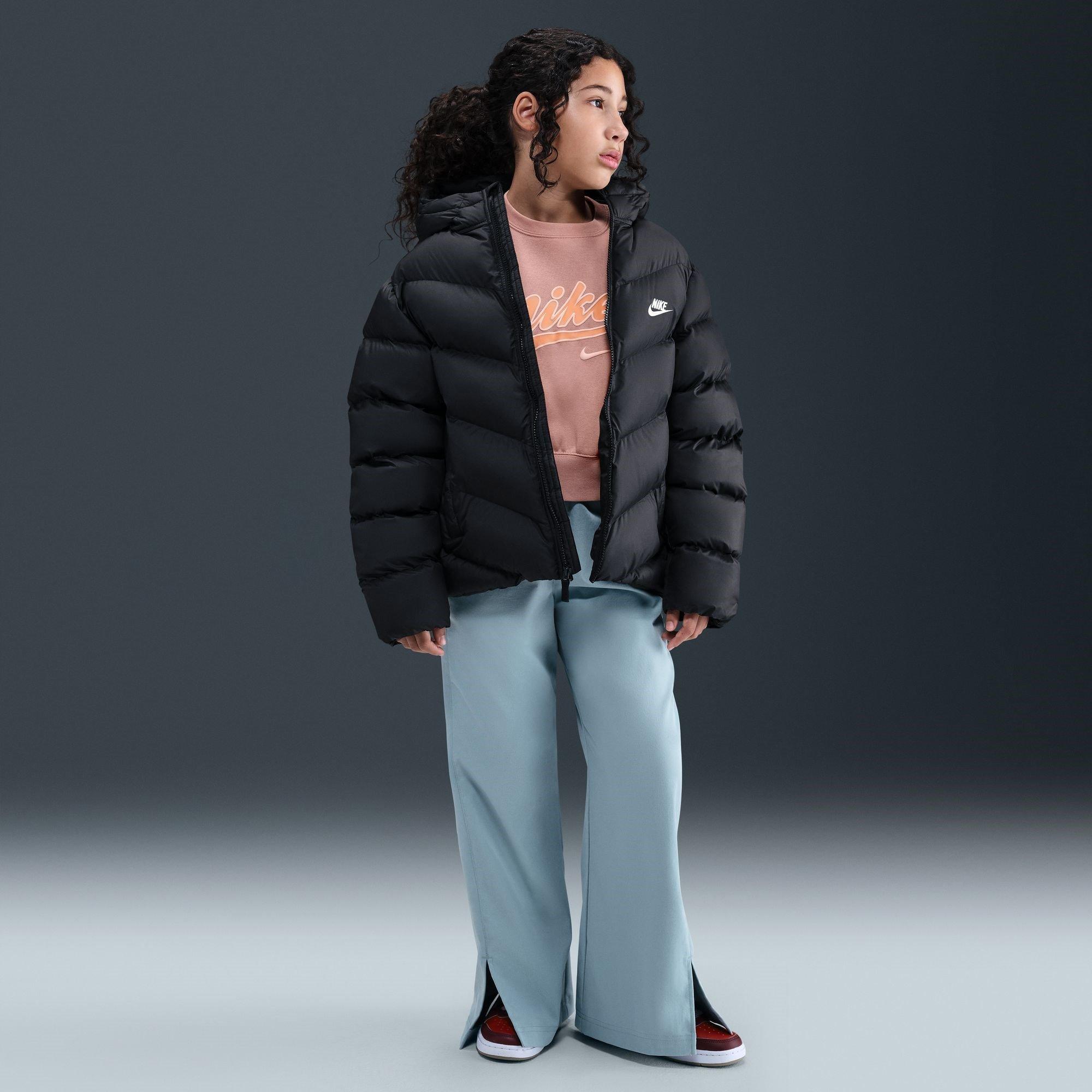 Crna - Nike - Loose-Fit Puffer Jacket Juniors - 7