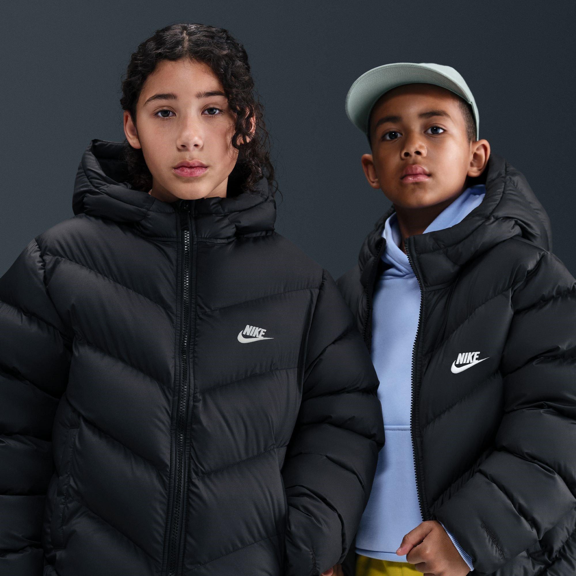 Crna - Nike - Loose-Fit Puffer Jacket Juniors - 10