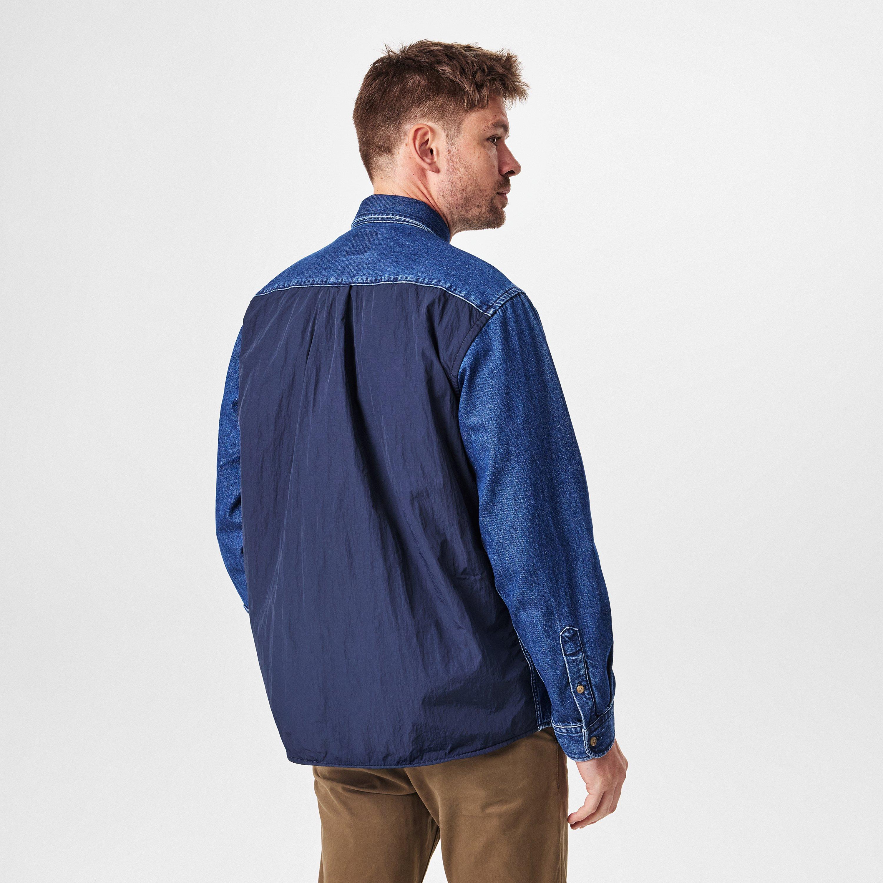 Dark Blue 404 - Boss - Men's Lambey 1 M 01  Orange Overshirt - 4