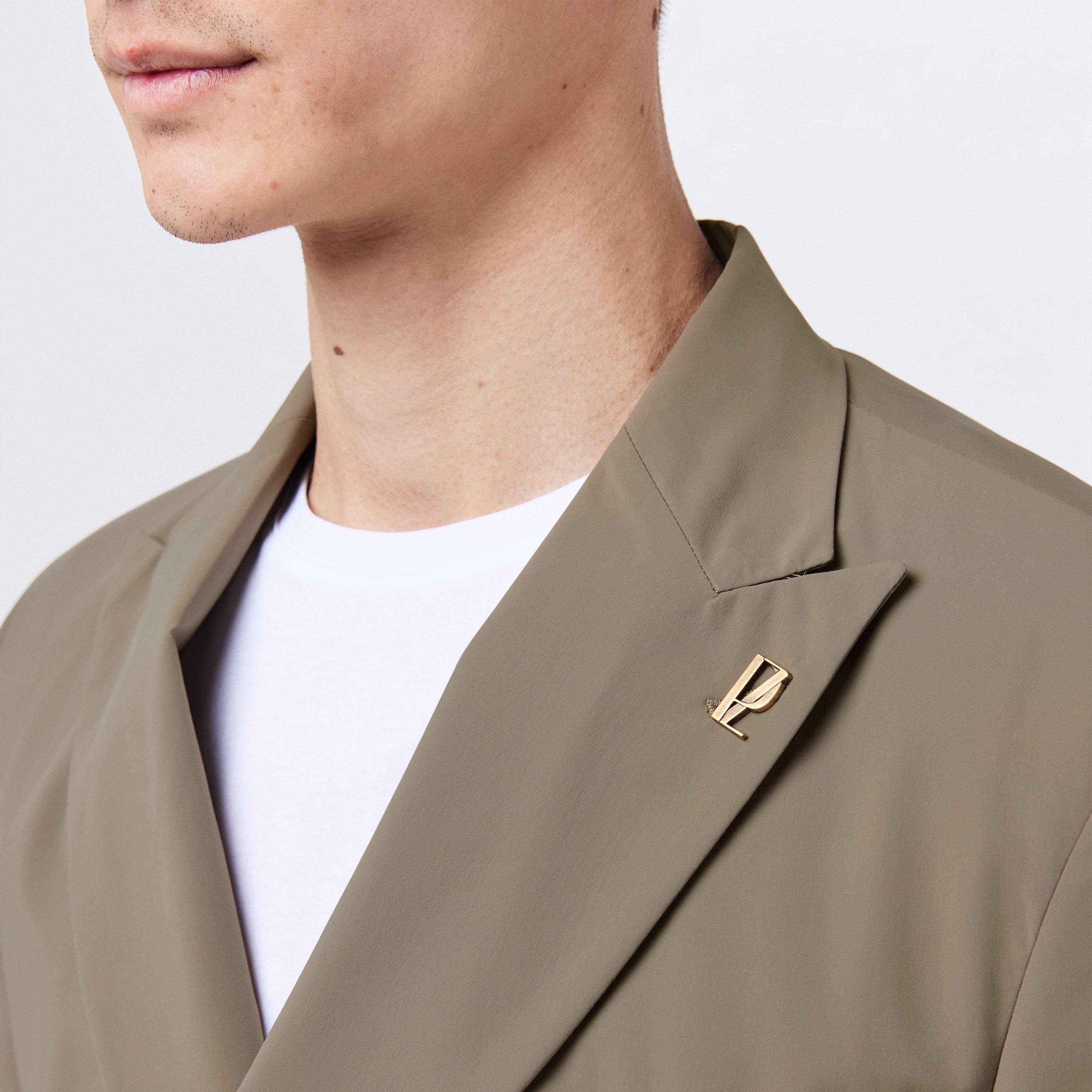 Light Brown 39 - Pal Zileri - Men's  Double Breasted Tech Blazer - 5