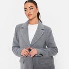 GRIS - jours pour changer davis - ISAWITFIRST Faux Wool Lined Formal Coat - 4