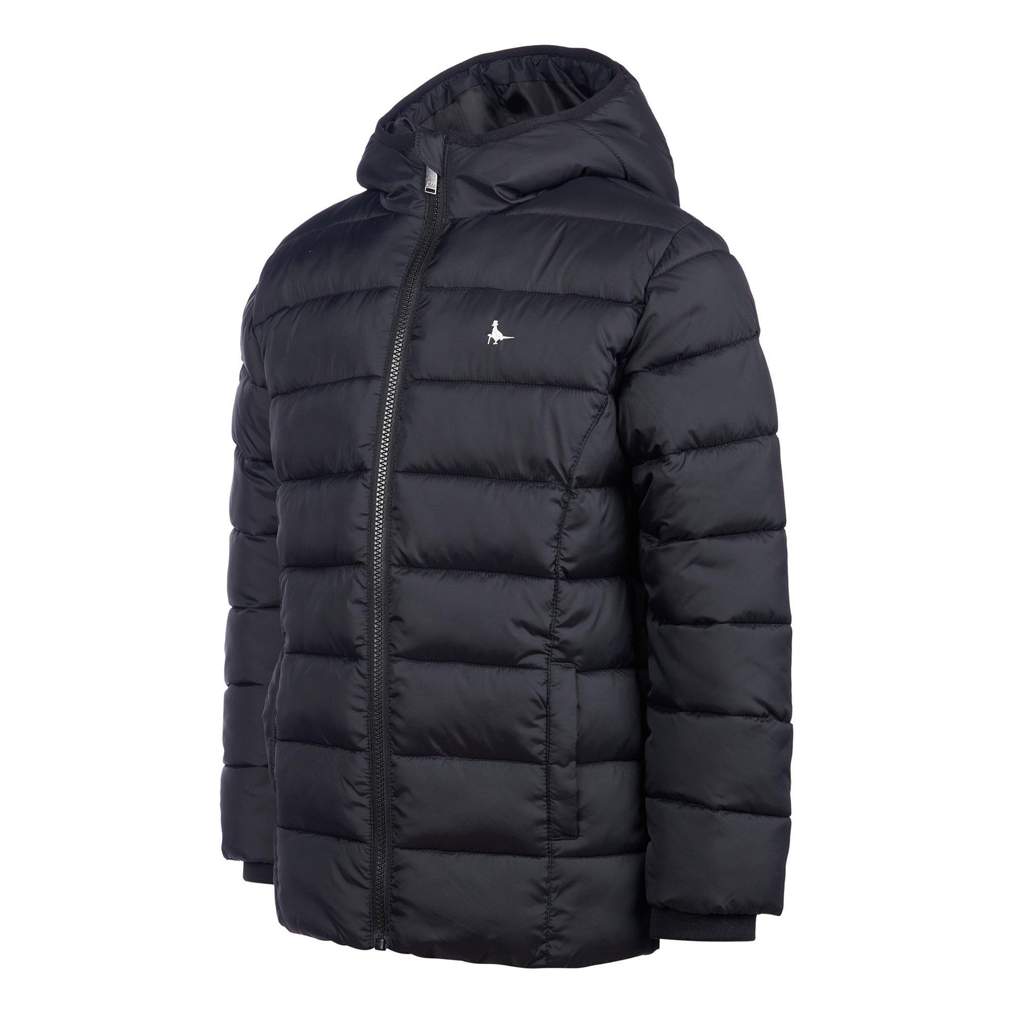 Zwart - Jack Wills - Luna Hooded Long Sleeve Short Puffer Jacket - 3