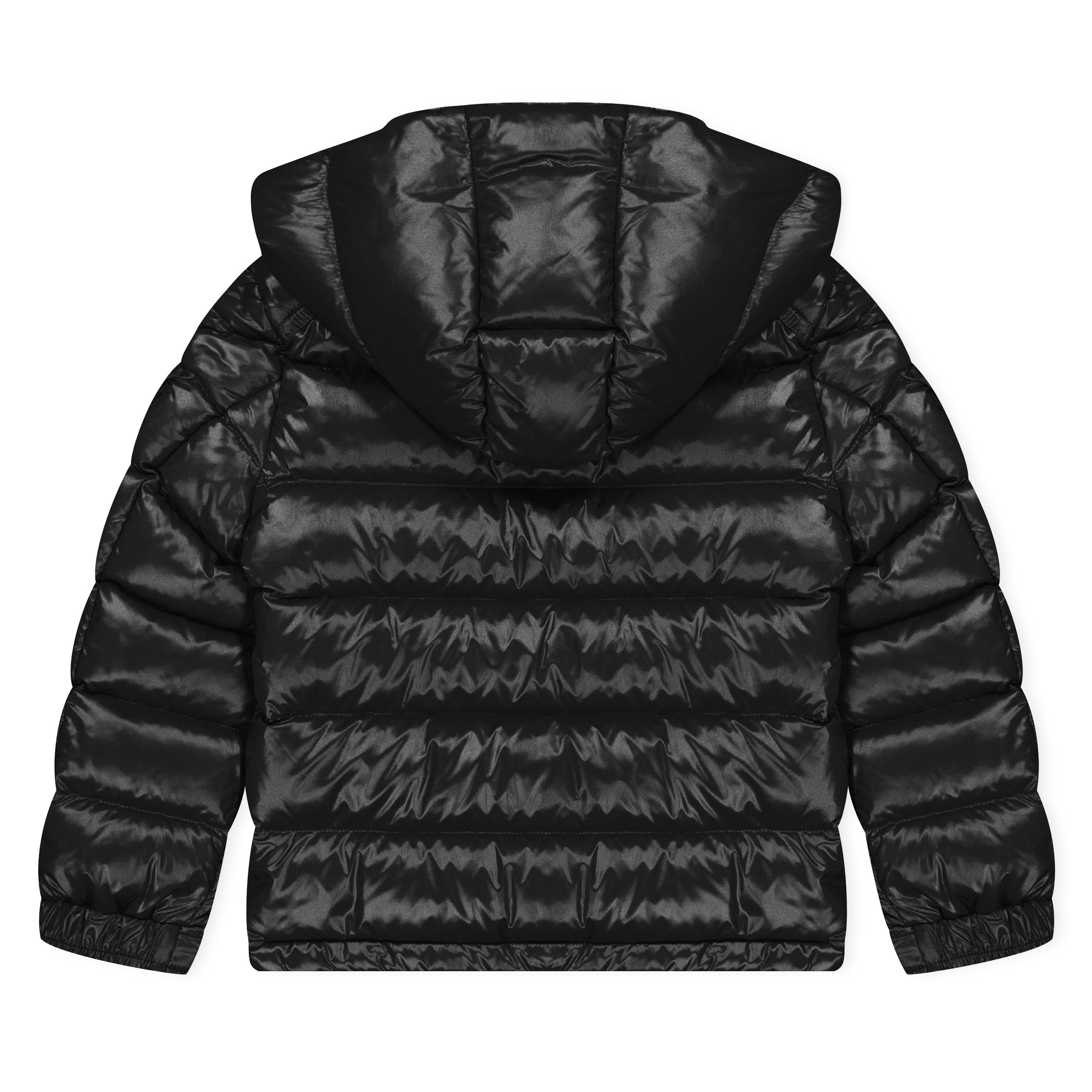 Black 999 - Moncler - Unisex Kids New Maya Goose Down Detachable Hood Short Puffer Jacket - 2