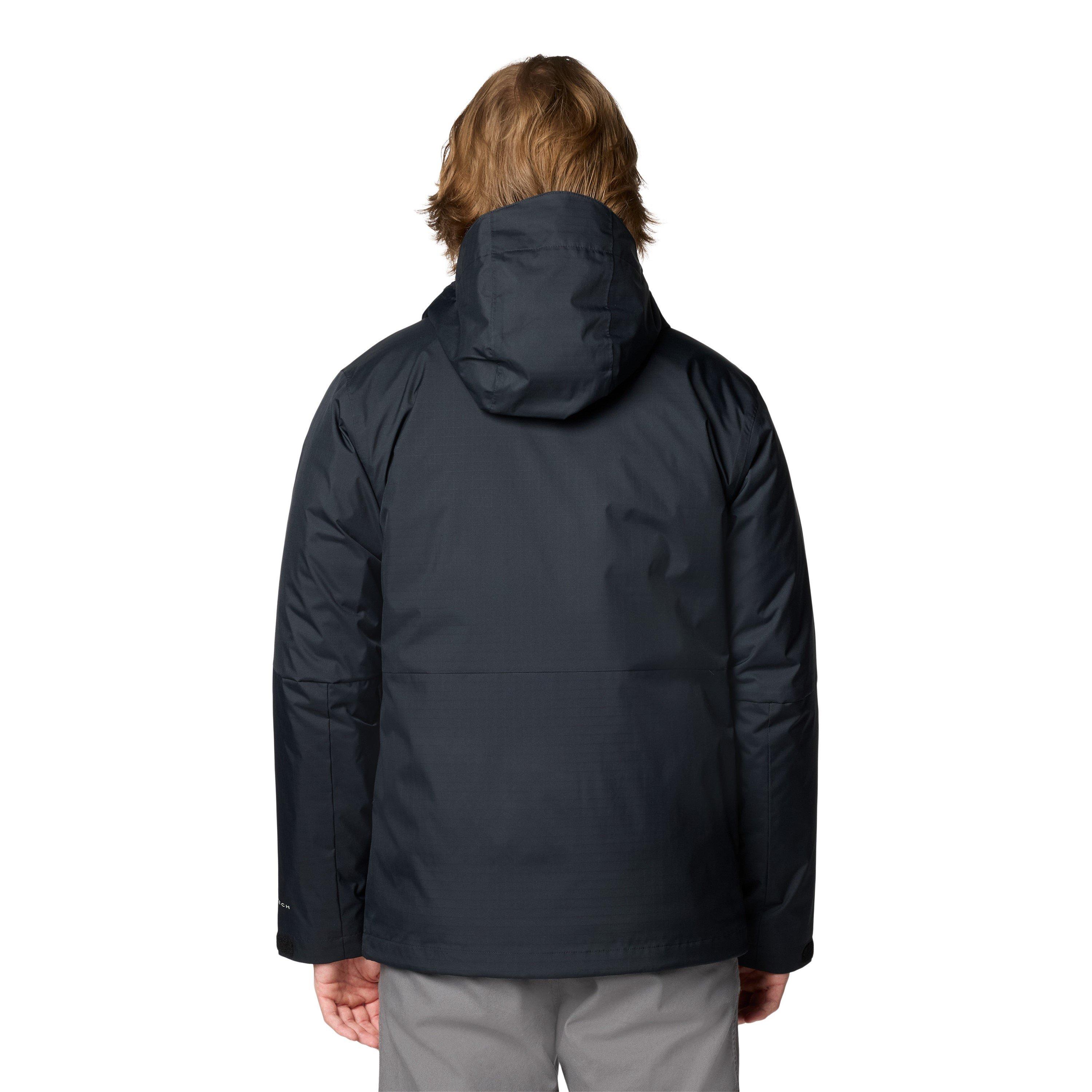 Crna - Columbia - Men's Point Park 3-in-1 Waterproof Rain Anorak - 2