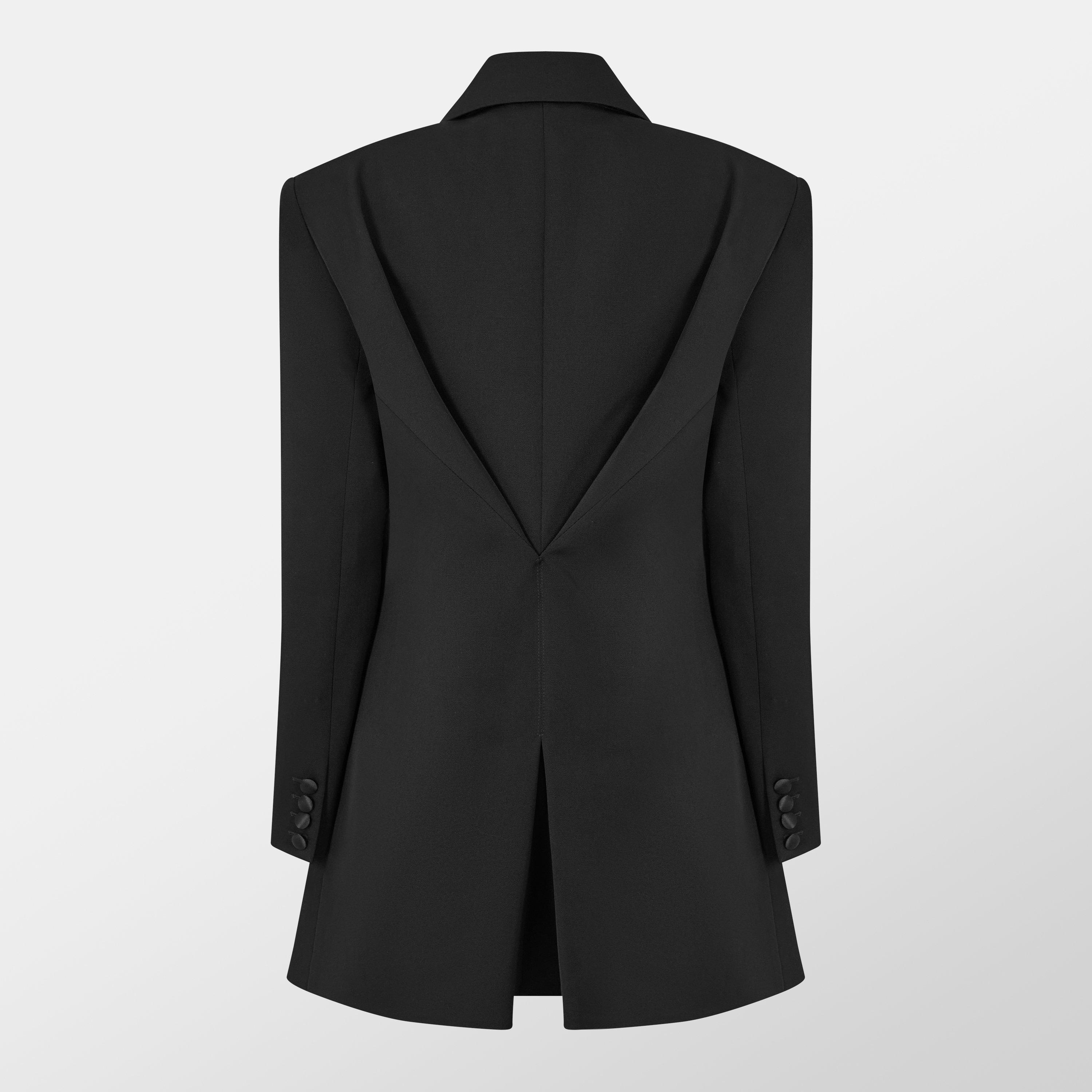 Black - GIVENCHY - Women's Smoking Tailored Fit Blazer - 2