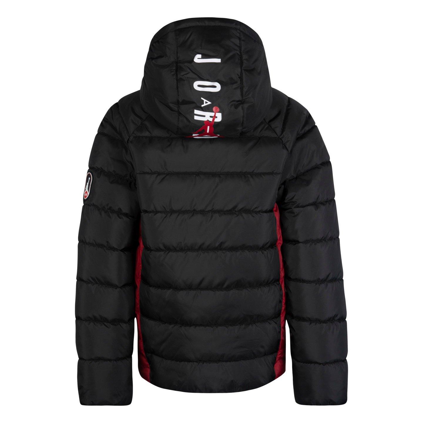Sort/Rød/Hvid - Air Jordan - Long Sleeve Puffer Jacket - 2