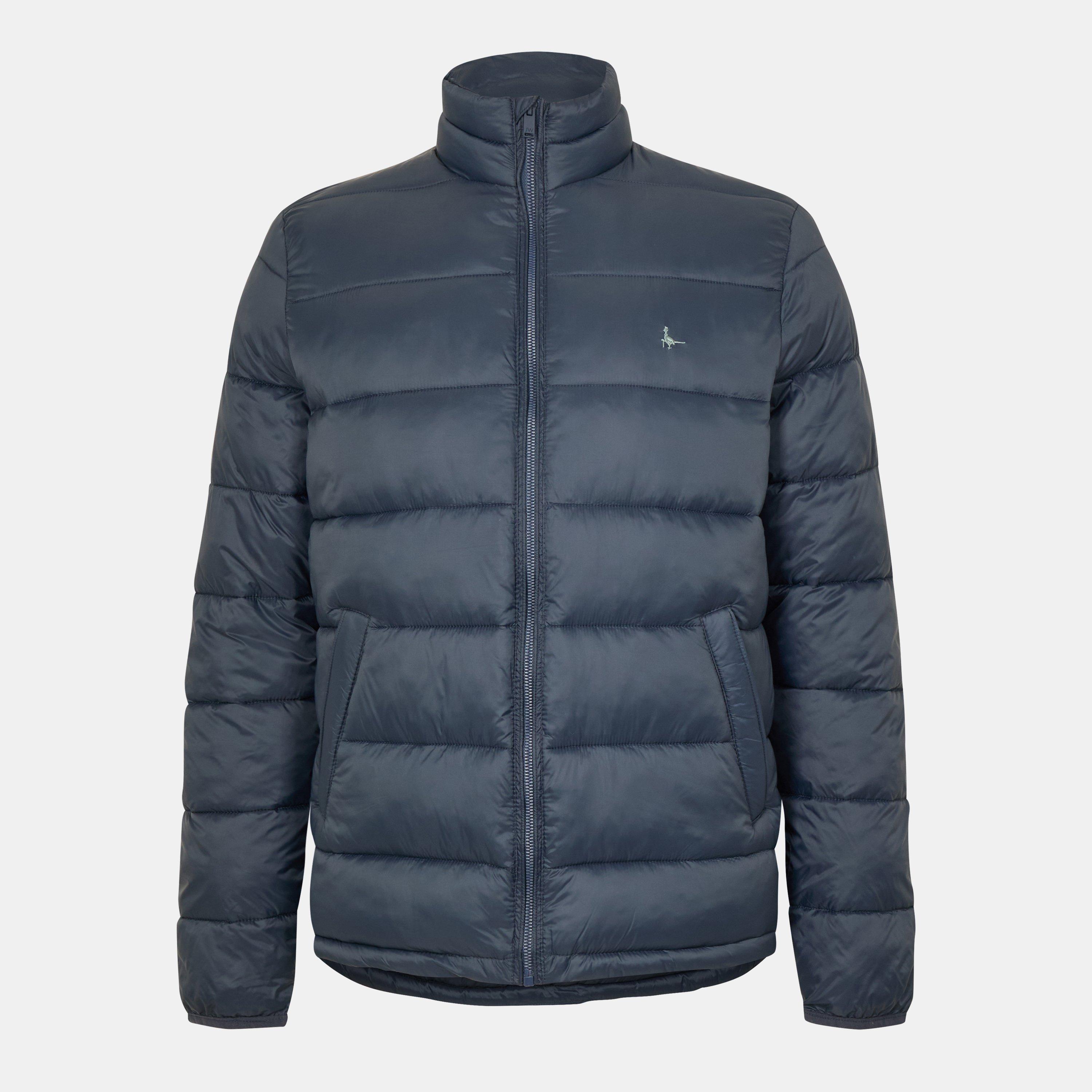 Navy - Jack Wills - Men's Kershaw Lightweight Long Sleeve Short Puffer Jacket - 1