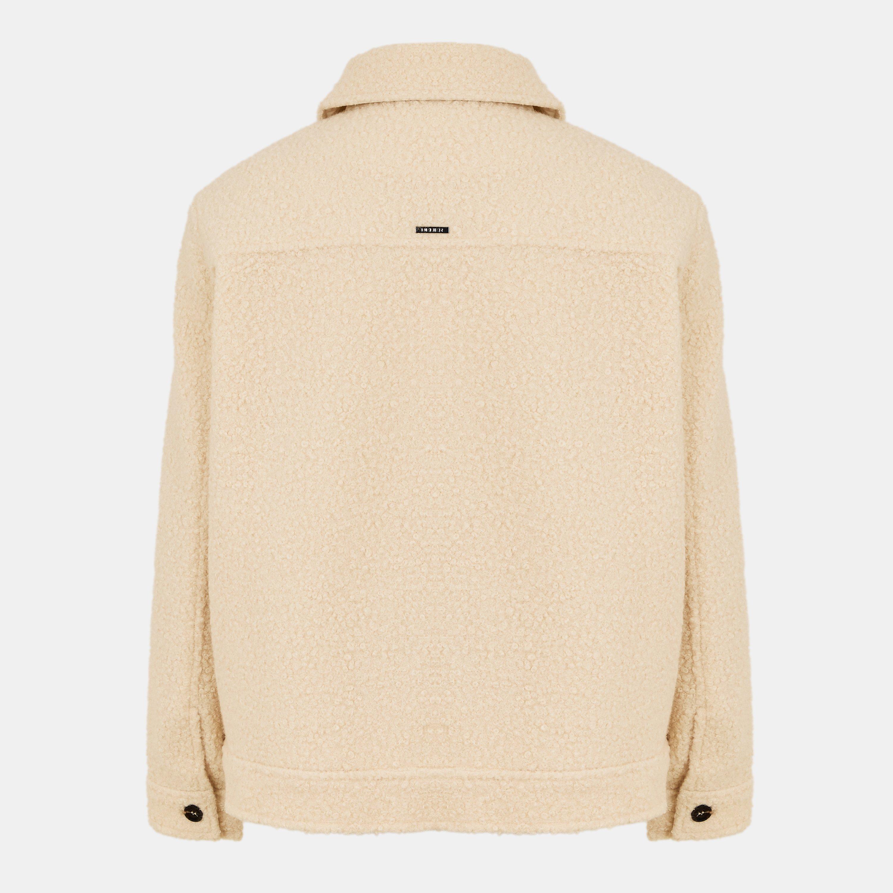 Ecru #9 - BELIER - Men's  Wool Harrington Jacket - 2