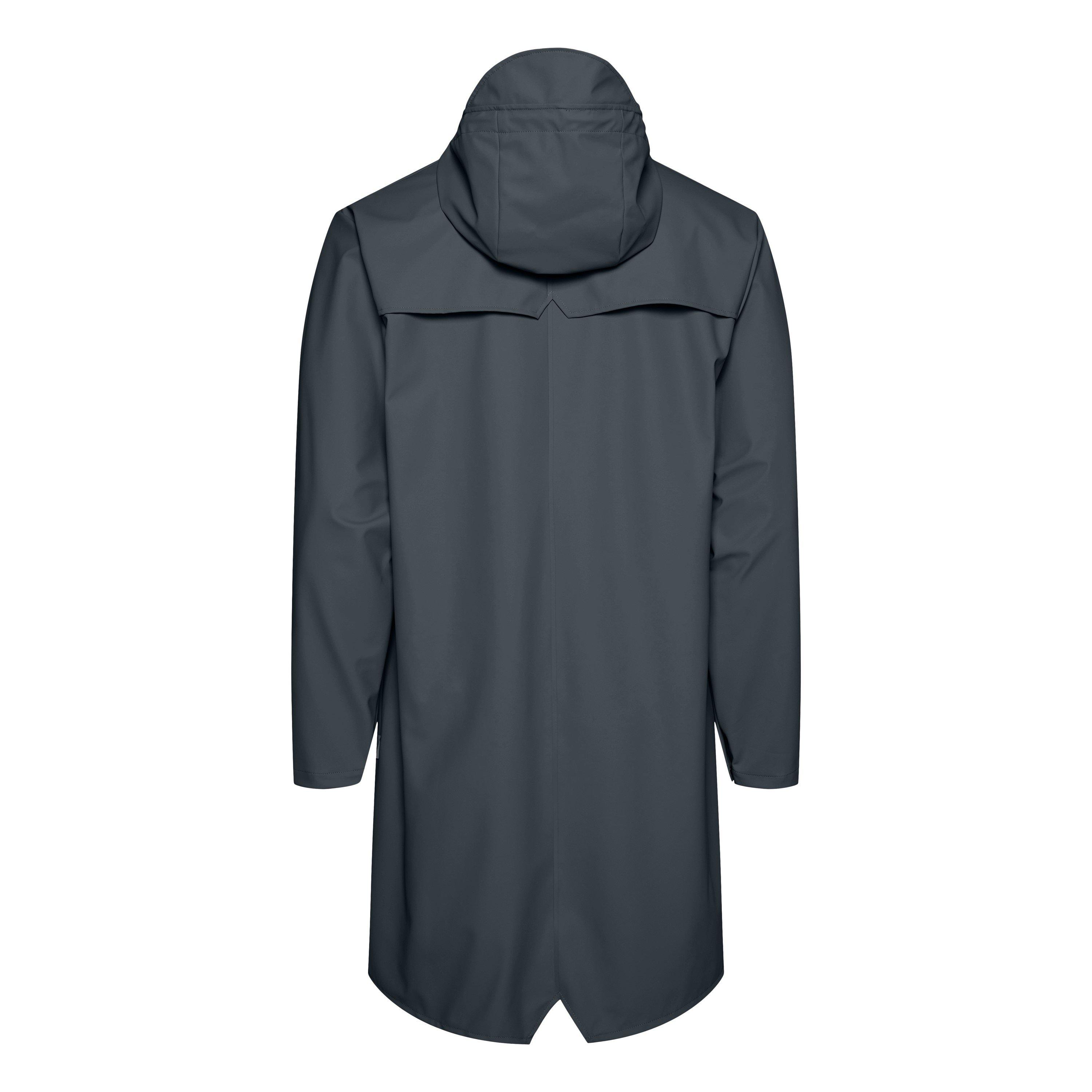 Grey - Rains - Long Waterproof Jacket - 2
