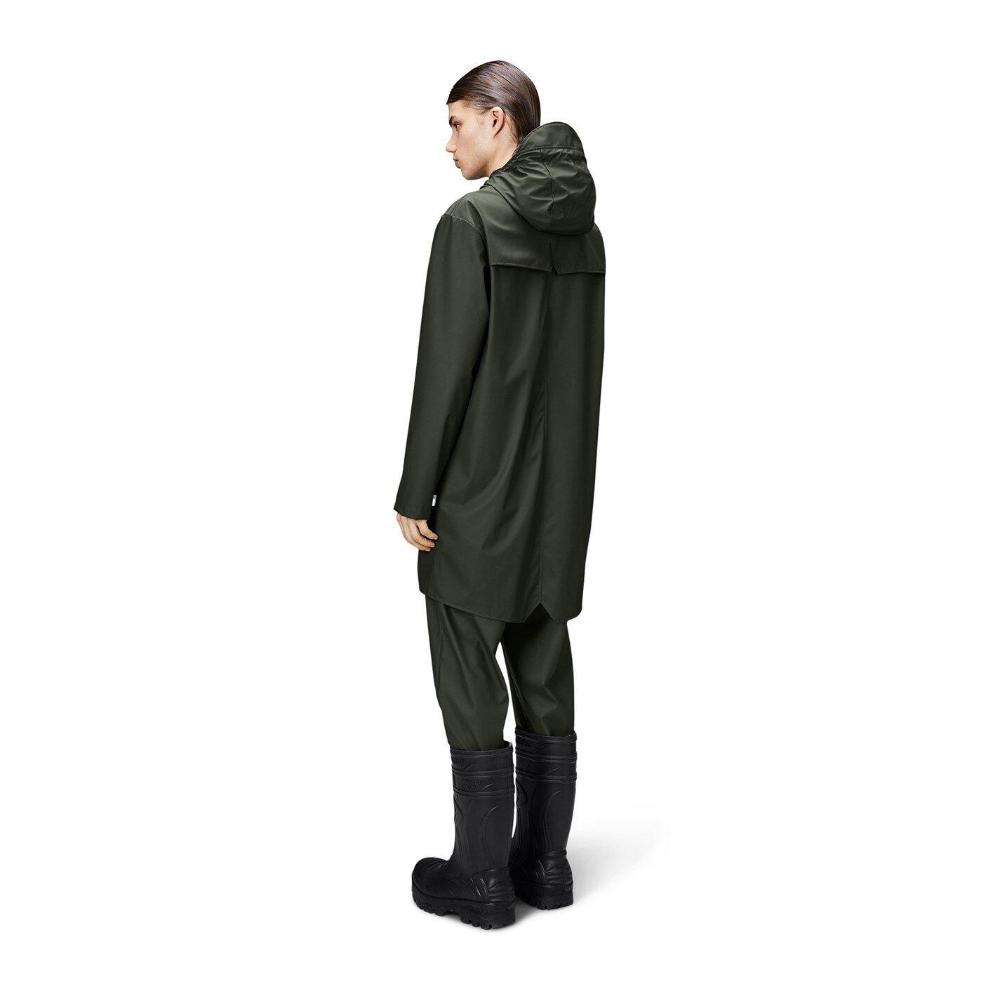 Green 03 - Rains - Long Waterproof Jacket - 4