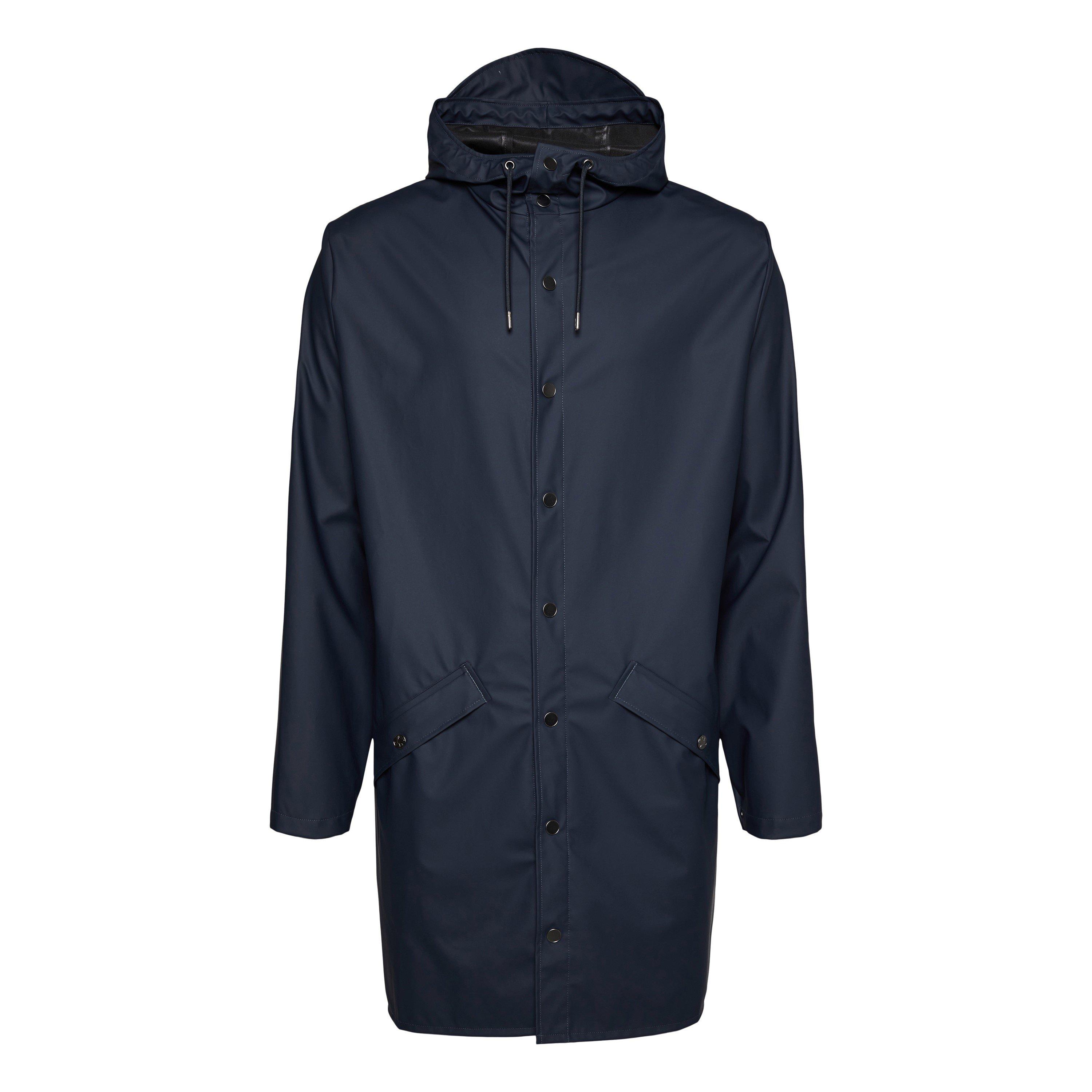 Rains  Long Waterproof Jacket - Navy 47 - Medium