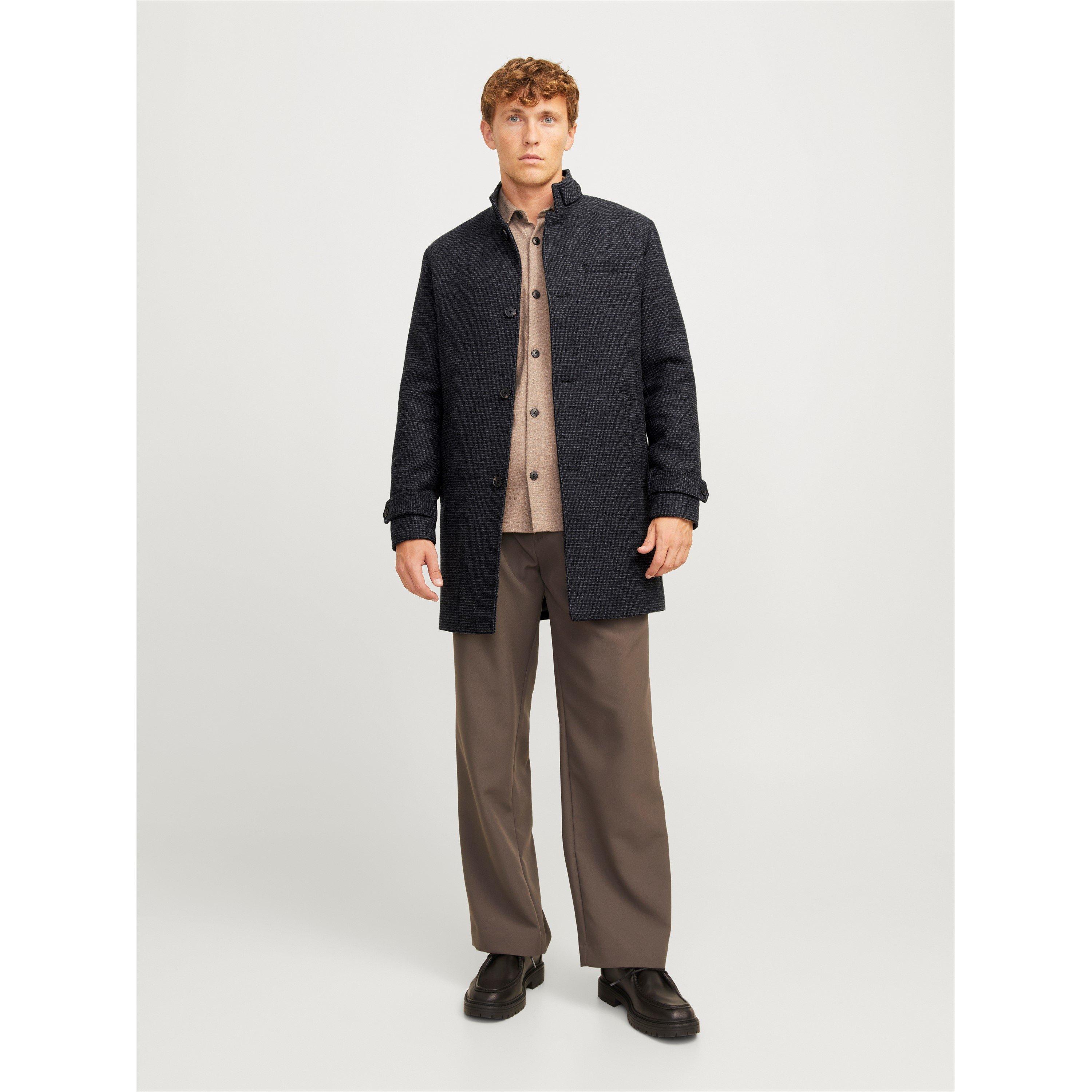 Jack and Jones Men's Melton Single-Breasted Overcoat | FRASERS