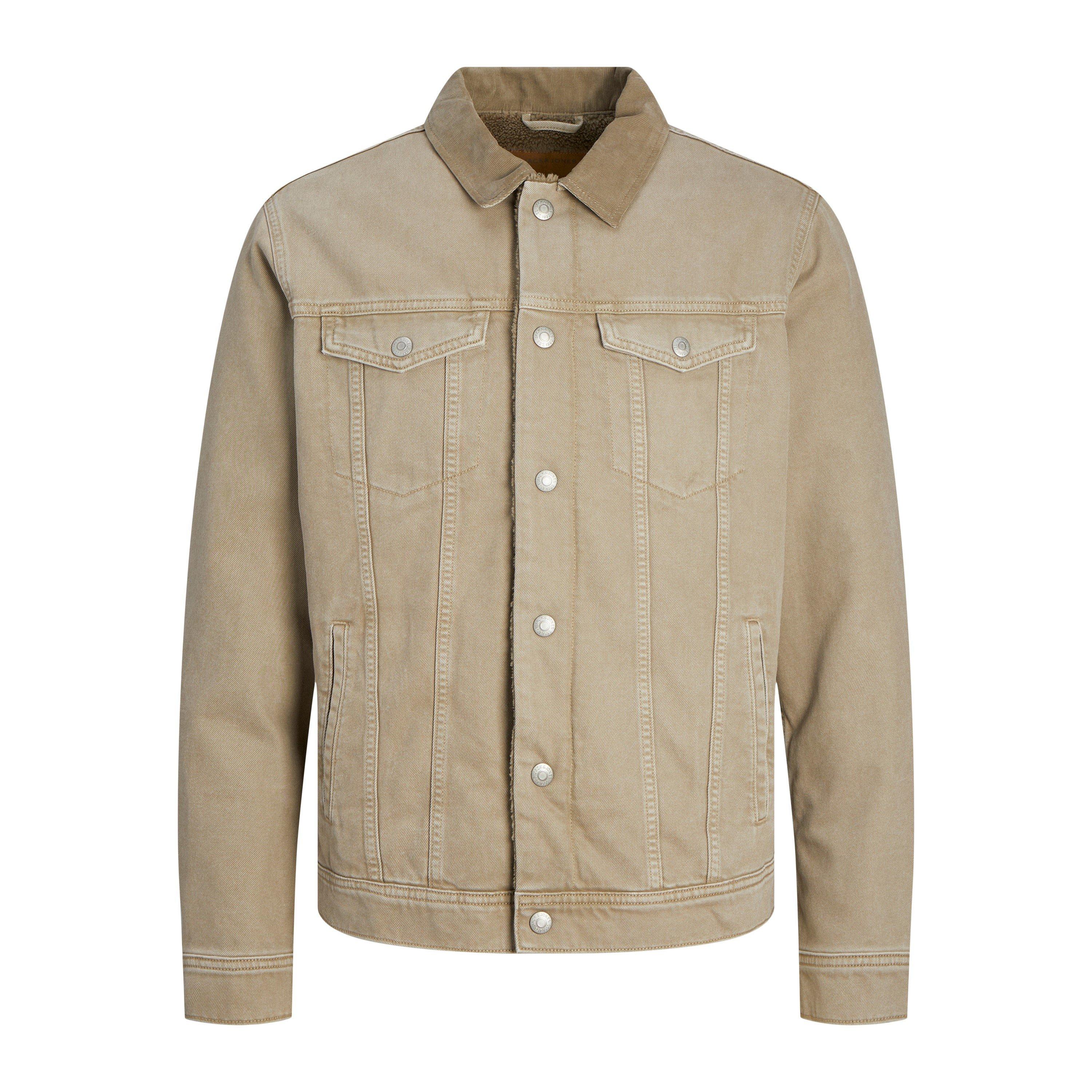 Jack And Jones Men's Sherpa Lined Denim Jacket - Winter Twig - 2XL