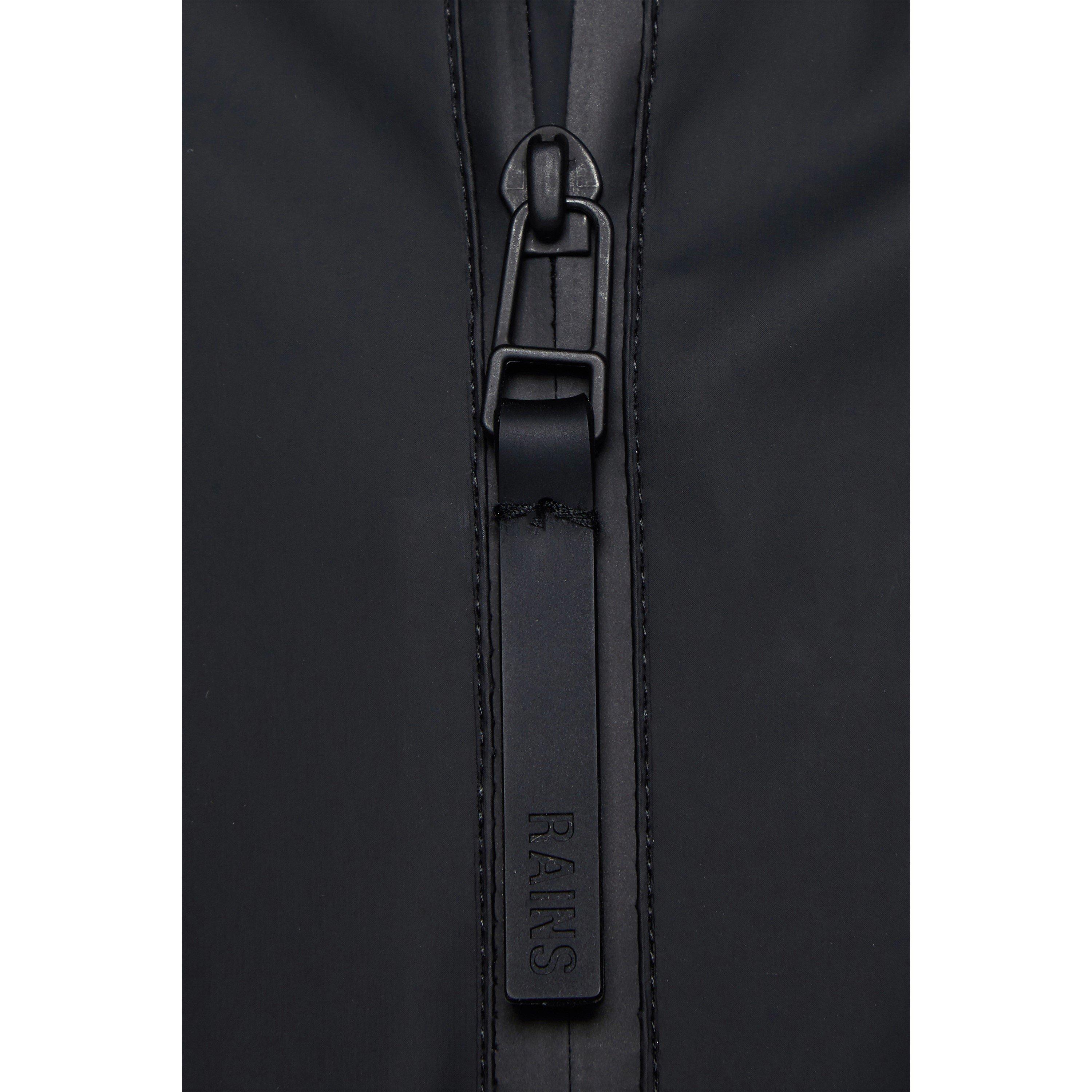 Black 01 - Rains - Men's Storm Breaker Water Resistant Hooded Long Sleeve Rain Anorak - 6