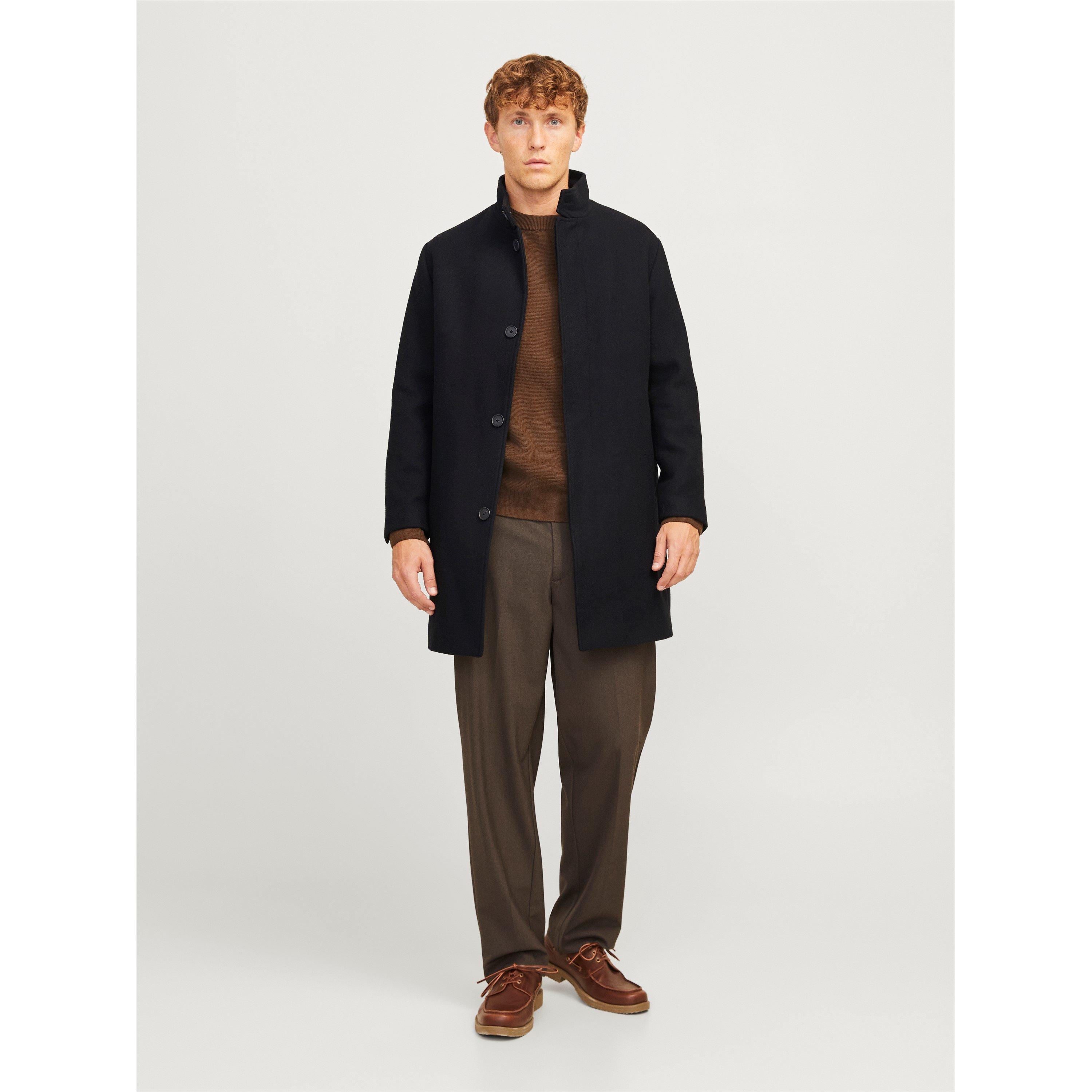 Black - Jack and Jones - Wilson Overcoat - 5
