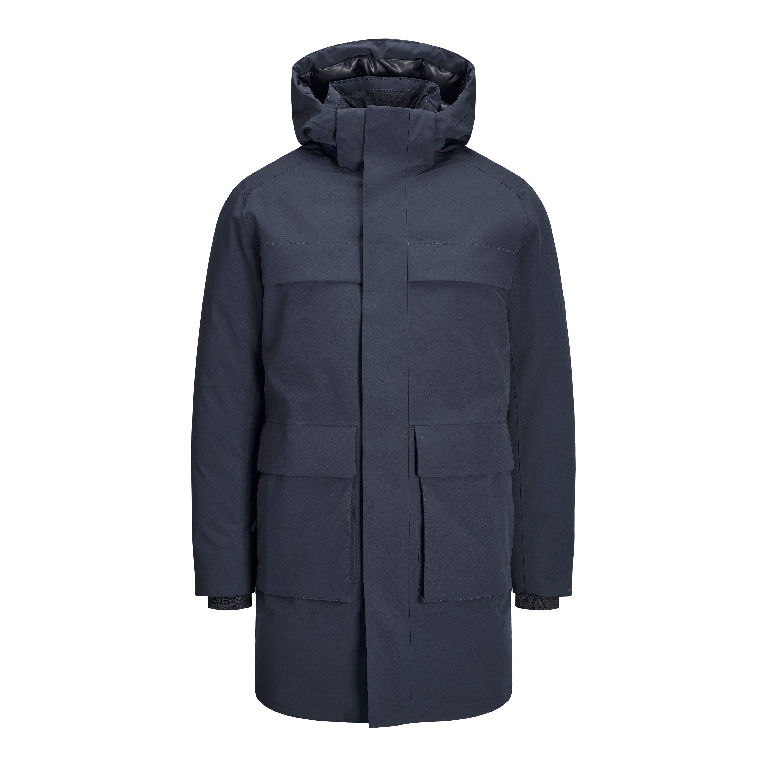 Dark Navy - Jack and Jones - Men's Blawave Insulated Winter Parka - 1