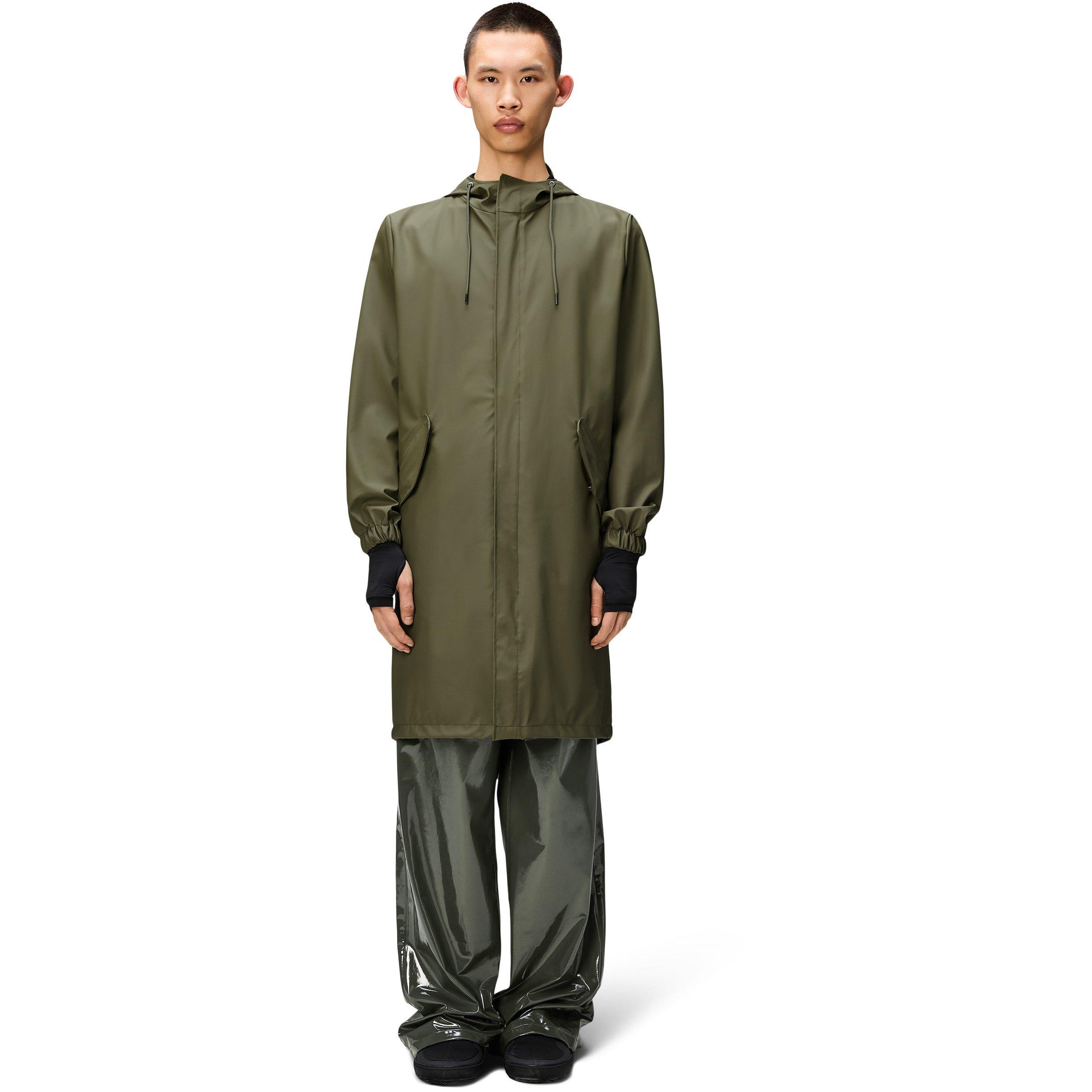 Rains Fishtail Waterproof Parka - Marsh 134 - Medium