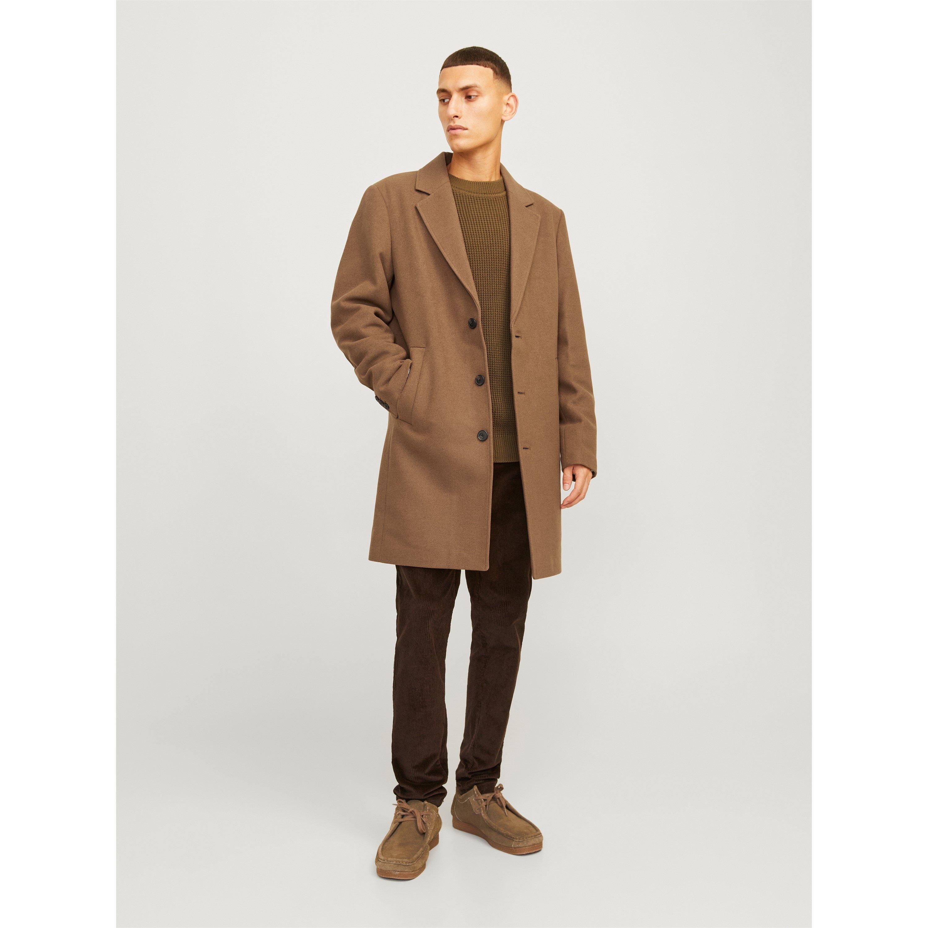 Khaki - Jack and Jones - Harrison Overcoat - 5