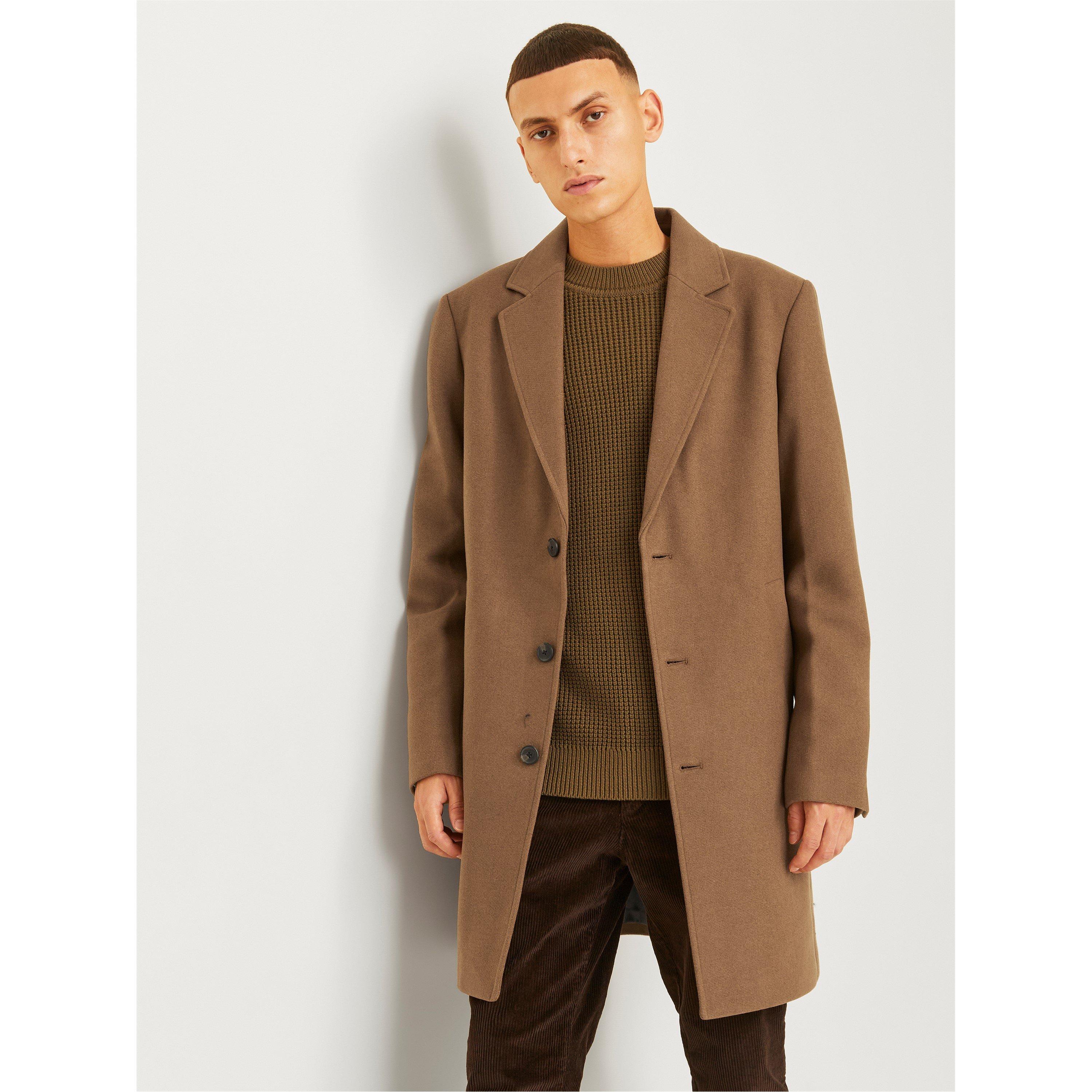 Khaki - Jack and Jones - Harrison Overcoat - 7