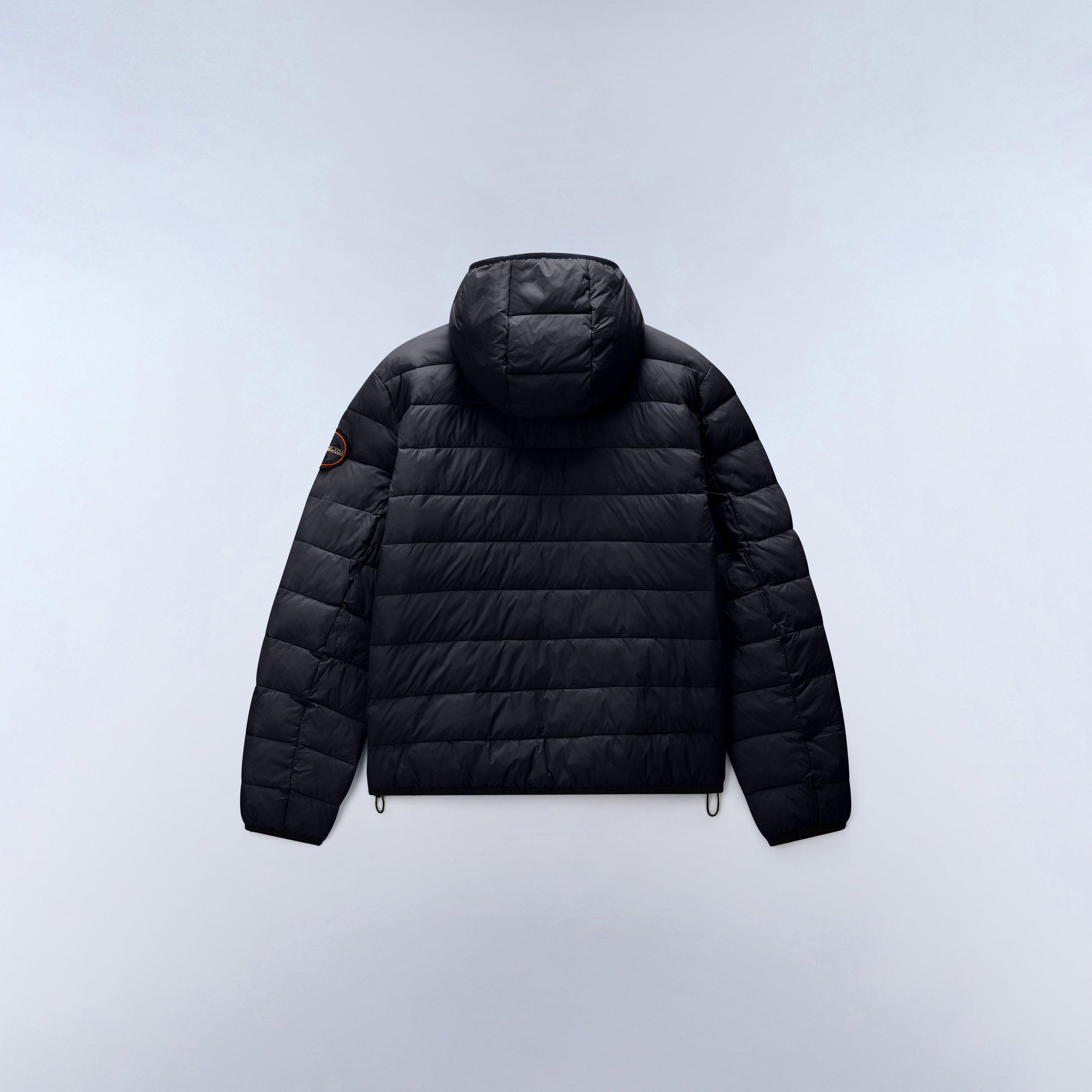 Black Beauty - Napapijri - Mens Aerons Full-Zip Hooded Short Puffer Jacket - 2