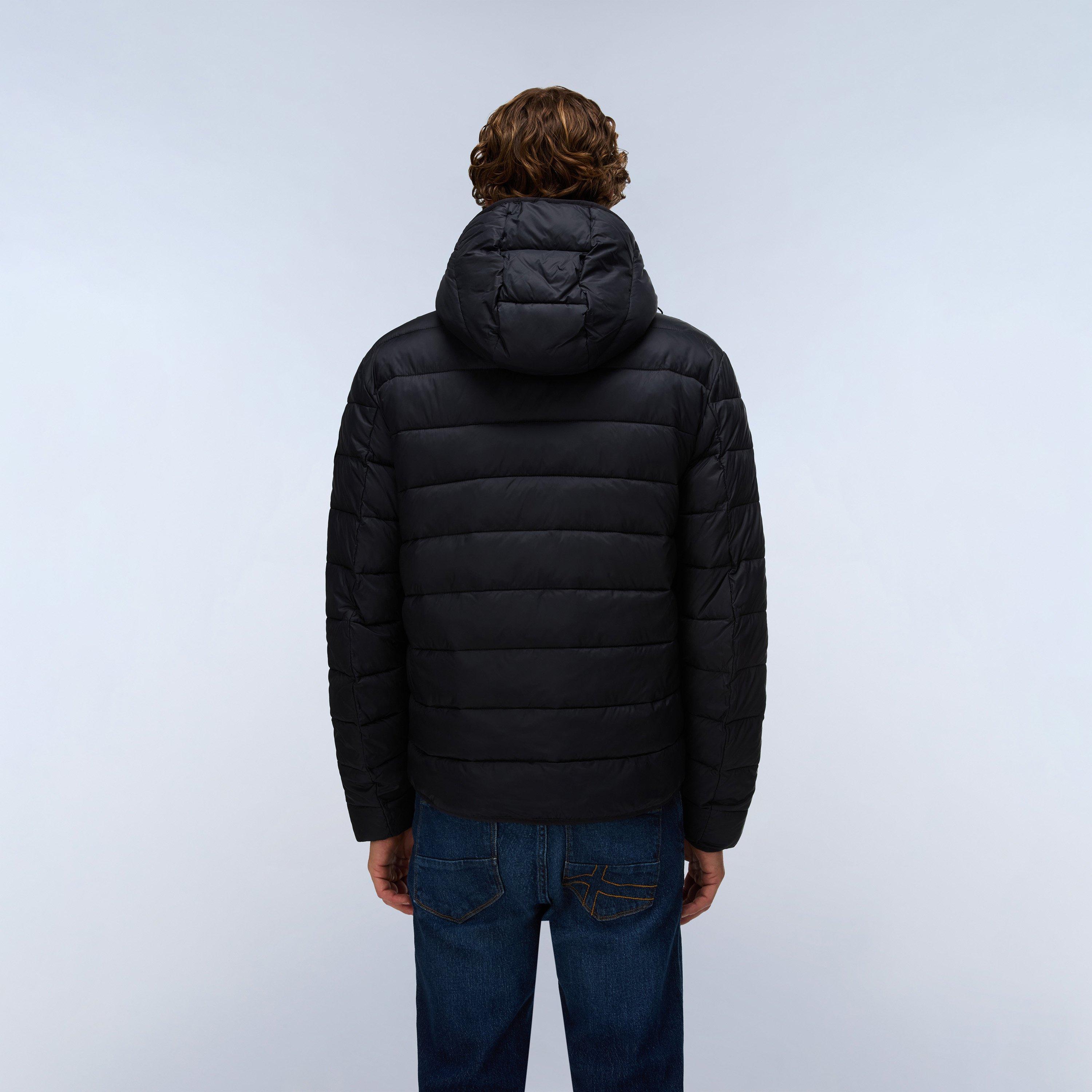 Black Beauty - Napapijri - Mens Aerons Full-Zip Hooded Short Puffer Jacket - 5