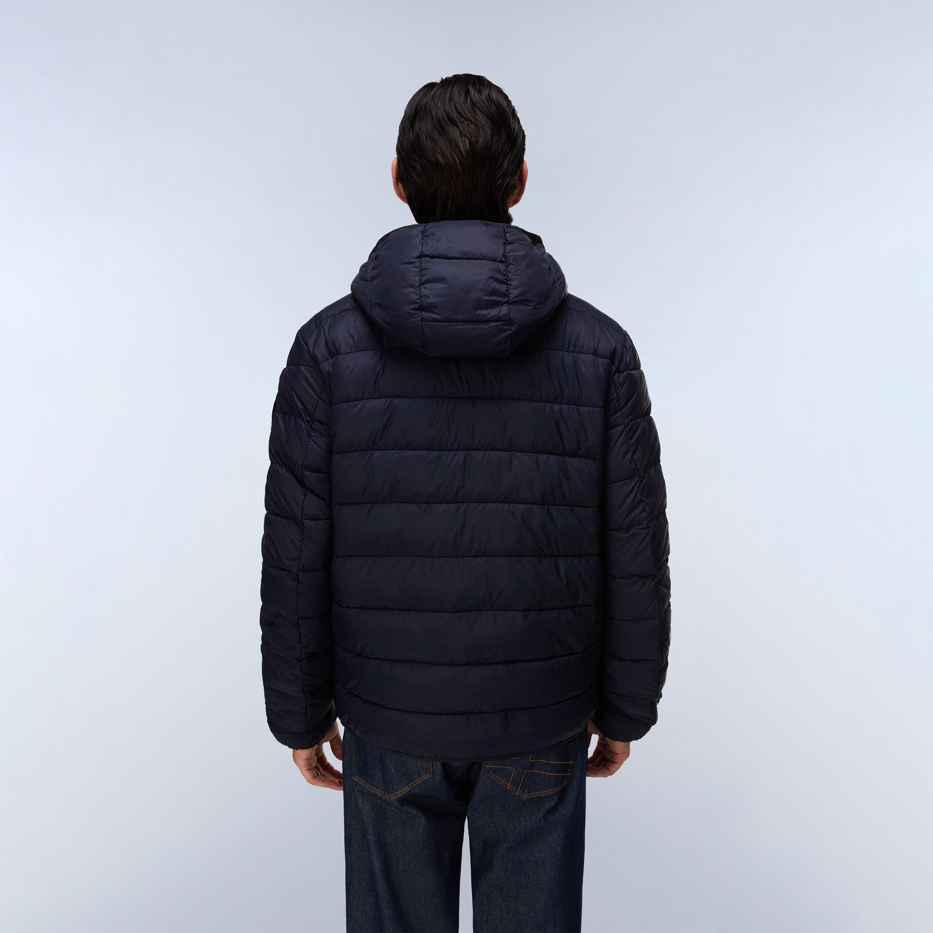 Blu Marine - Napapijri - Mens Aerons Full-Zip Hooded Short Puffer Jacket - 5
