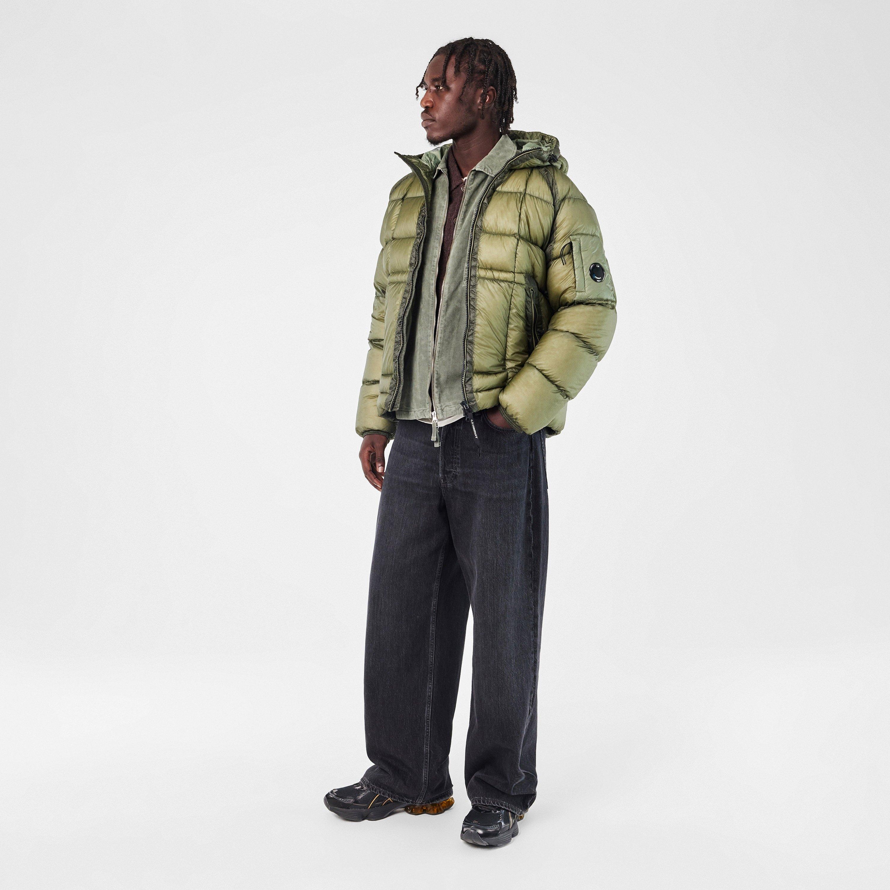 Seagrass 612 - CP Company - Men's DD Shell Medium Down Hip Length Hooded Medium Puffer Jacket - 6