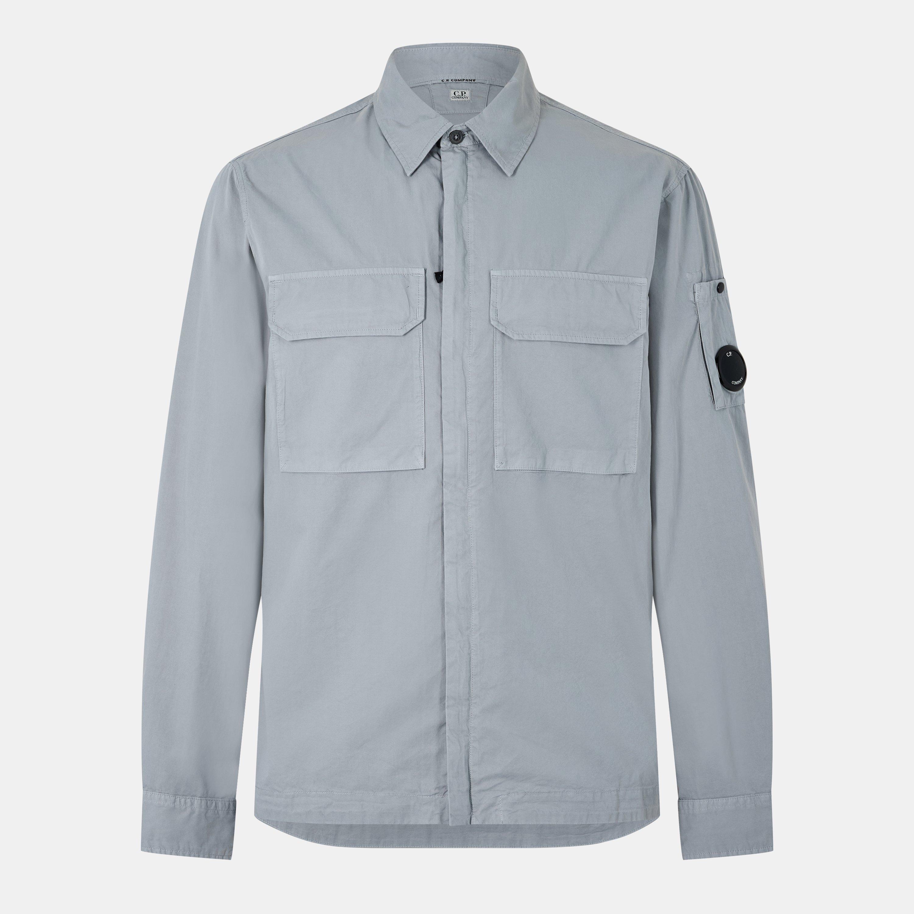 Cp Company Men's Gabard Overshirt - Shadow Grey 937 - XS (44)