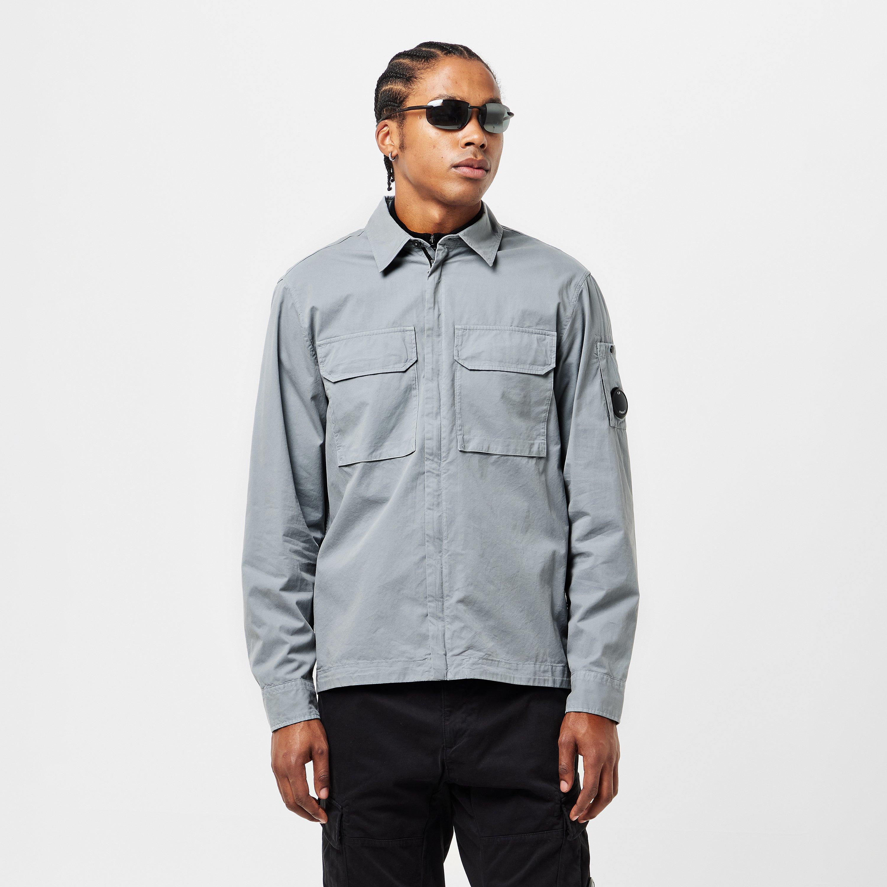 Shadow Grey 937 - CP Company - Men's Gabard Overshirt - 3