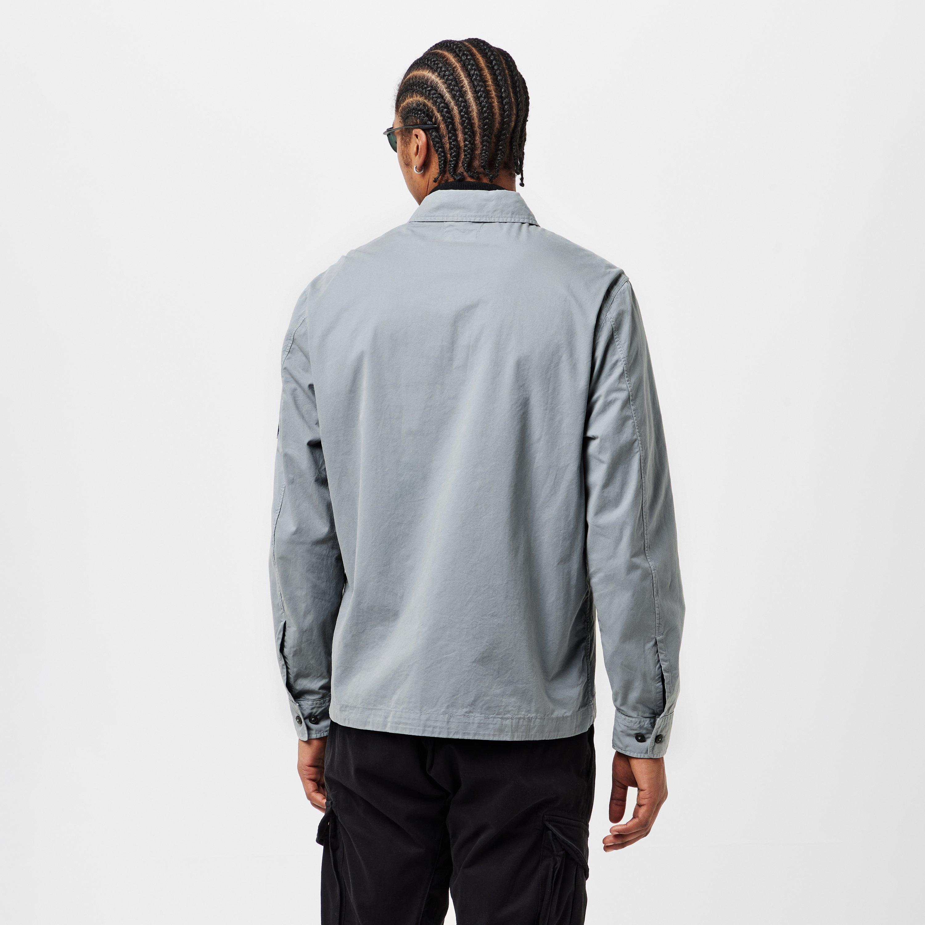 Shadow Grey 937 - CP Company - Men's Gabard Overshirt - 4