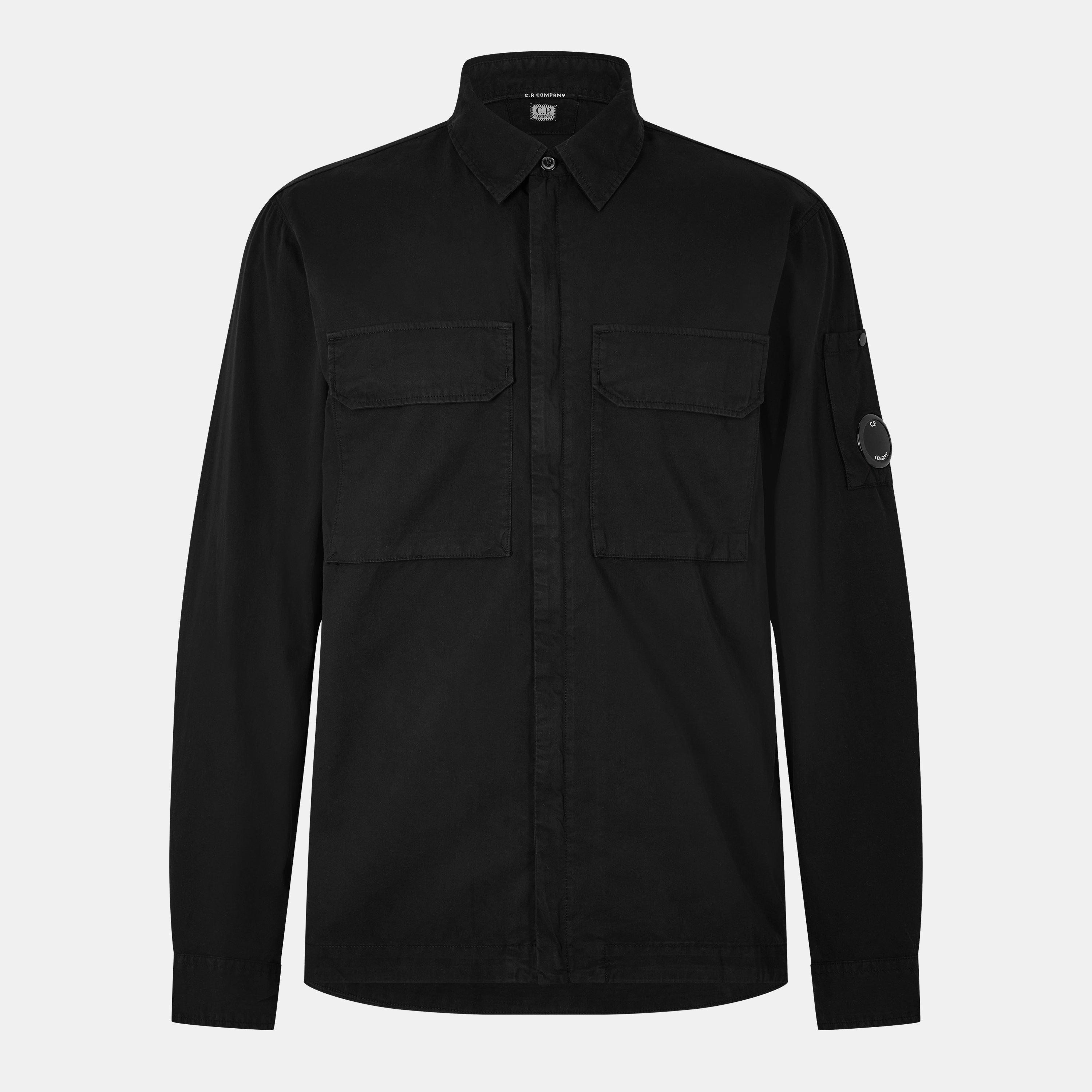 Cp Company Men's Gabard Overshirt - Black 999 - XS (44)