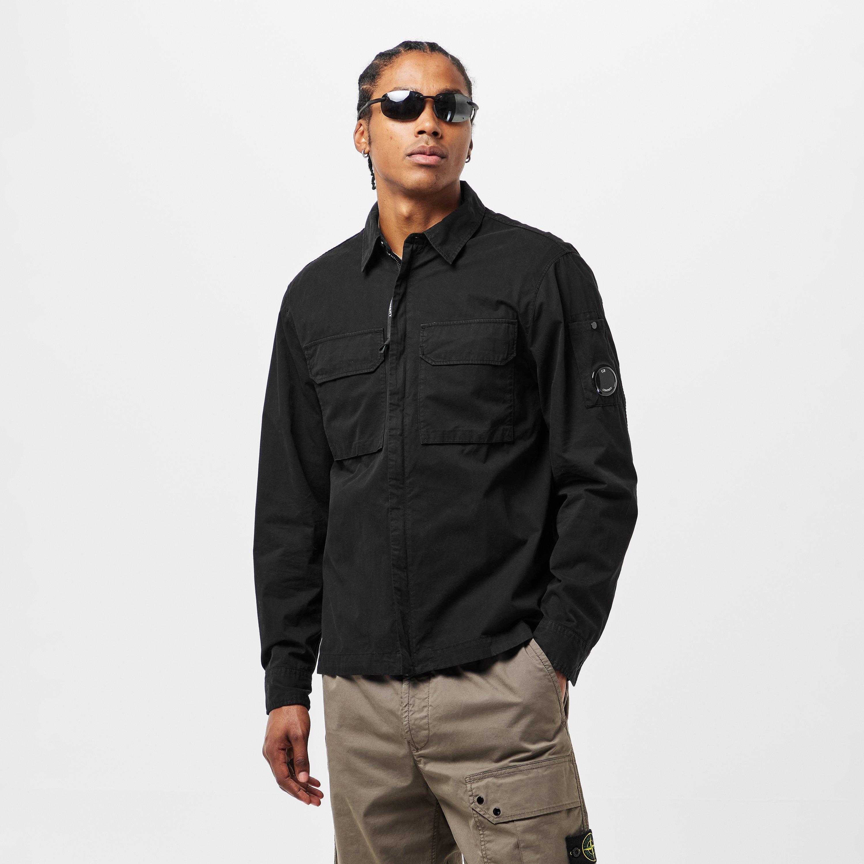 Black 999 - CP Company - Men's Gabard Overshirt - 3