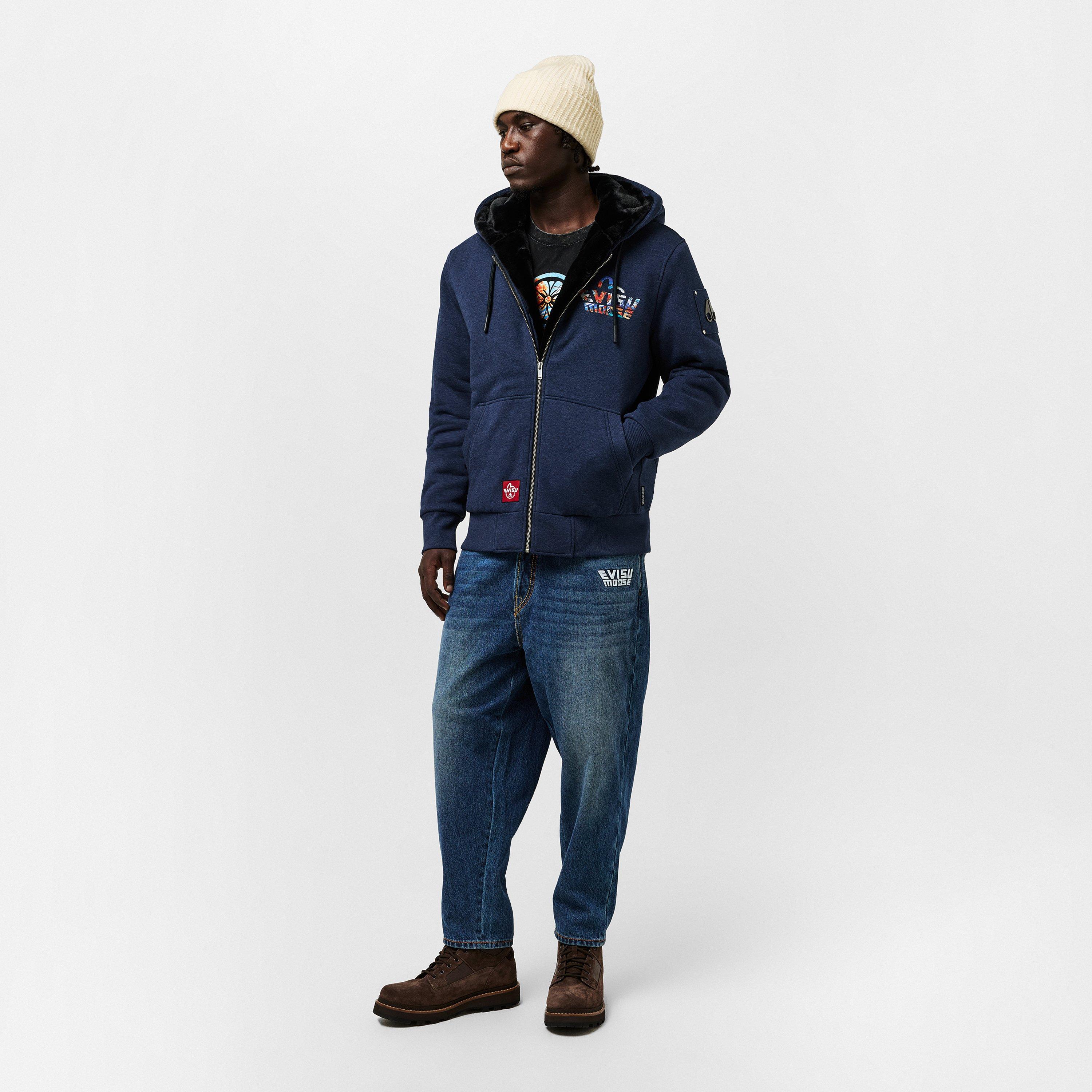 Blue Chambray - Moose Knuckles - Mens  x Evisu Classic Bunny - 6