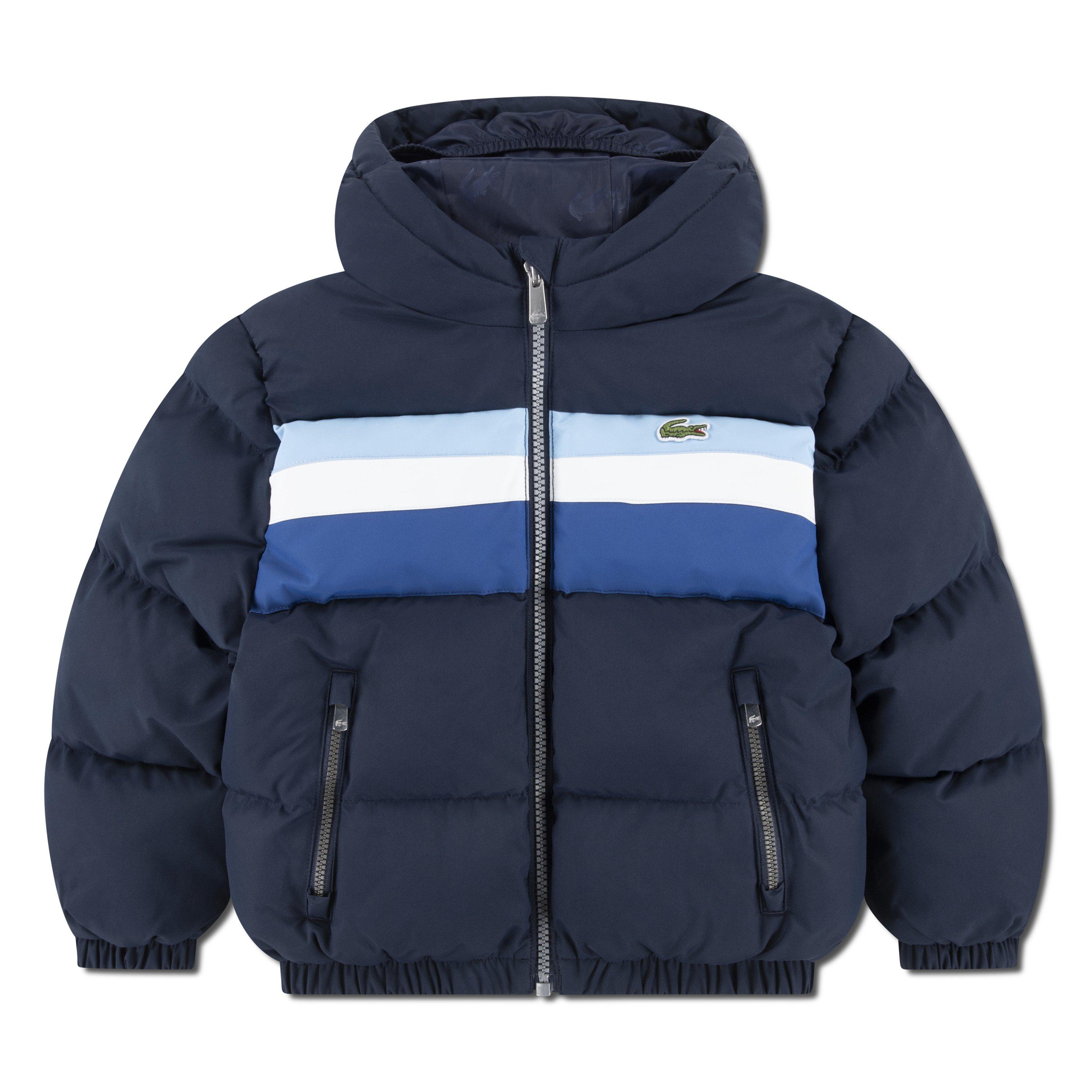 Marineblau UGW - Lacoste - Kids' Stripe Short Puffer Jacket - 1