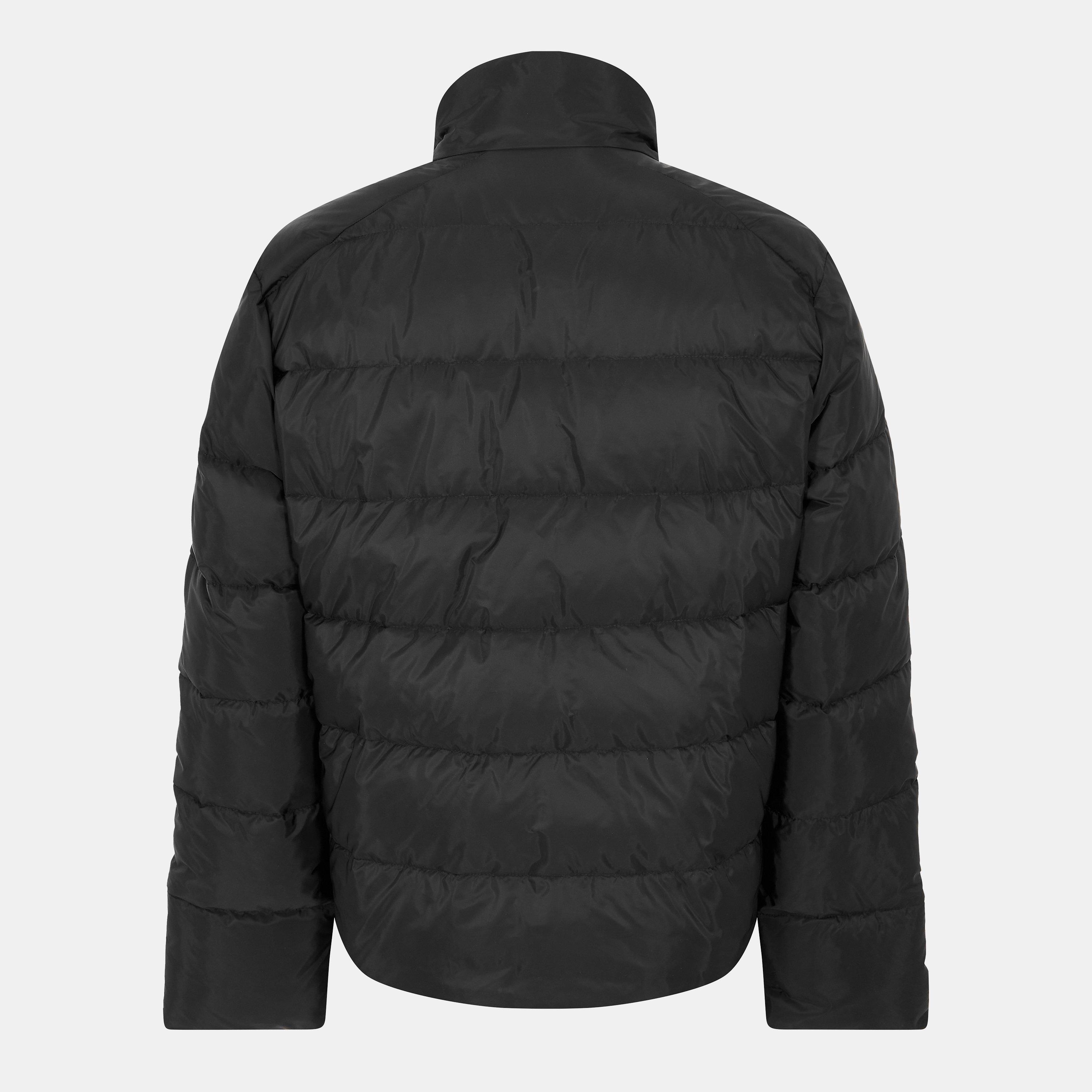 Nero - Prada - Men's Re-Nylon Long Sleeve Short Puffer Jacket - 2