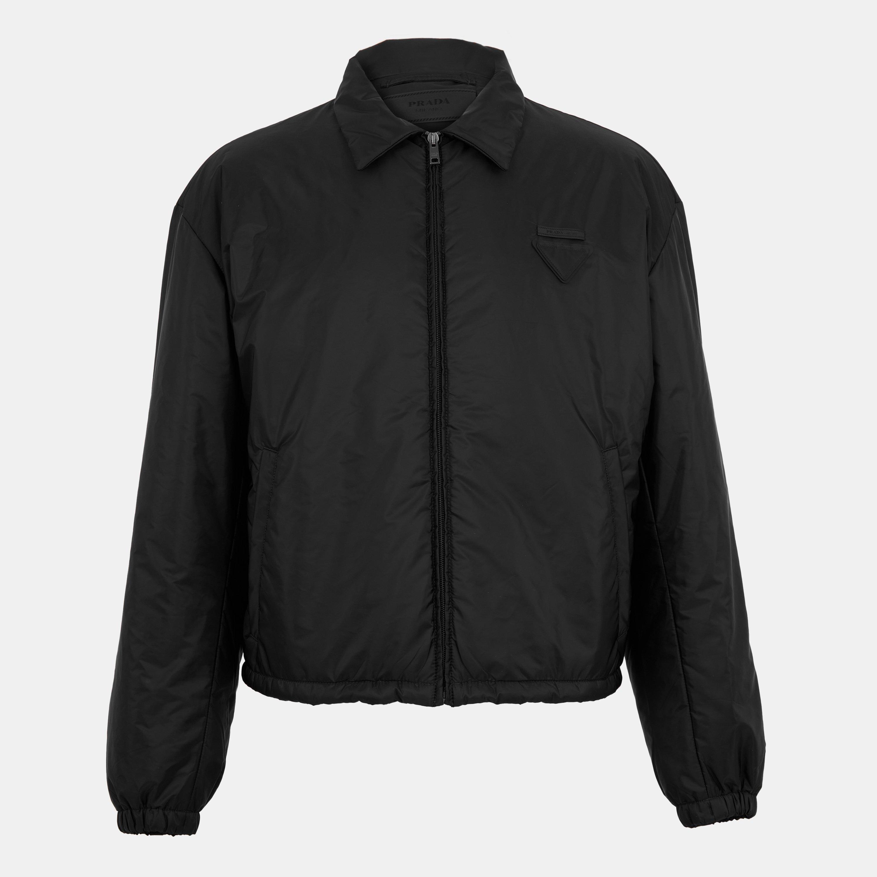 Prada Men's Structured Overshirt - Nero - M