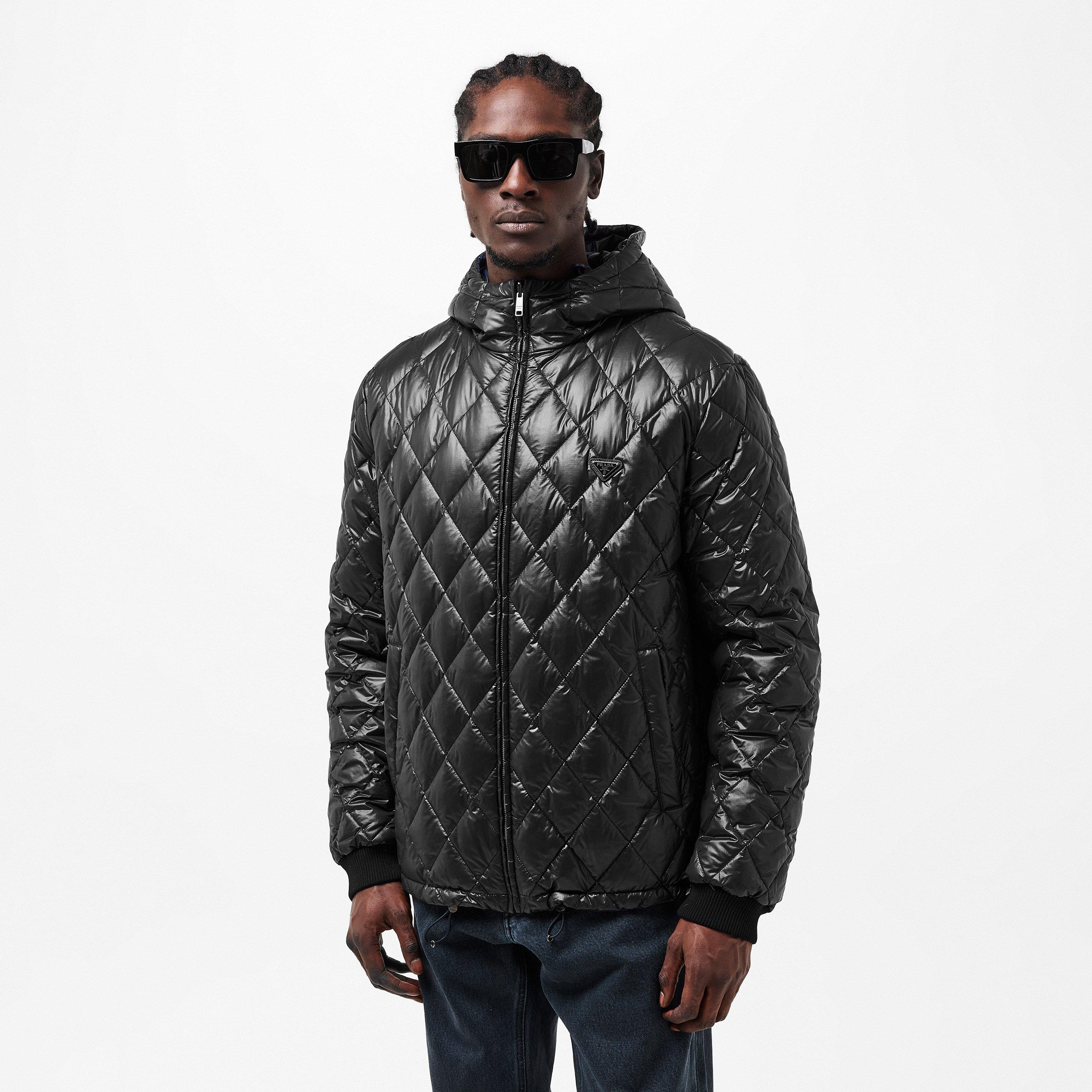 Nero - Prada - Men's Quilted Short Puffer Jacket - 3