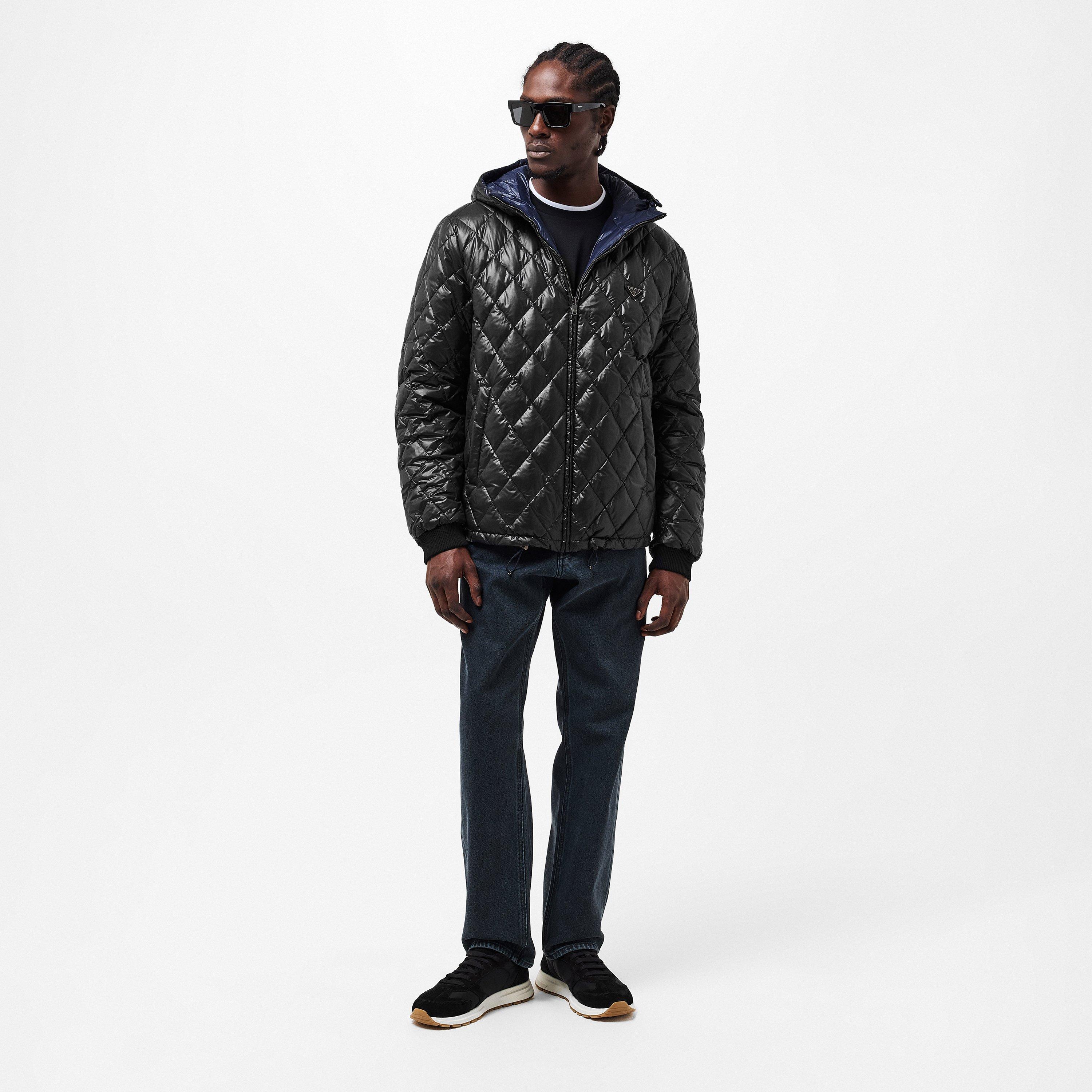 Nero - Prada - Men's Quilted Short Puffer Jacket - 6