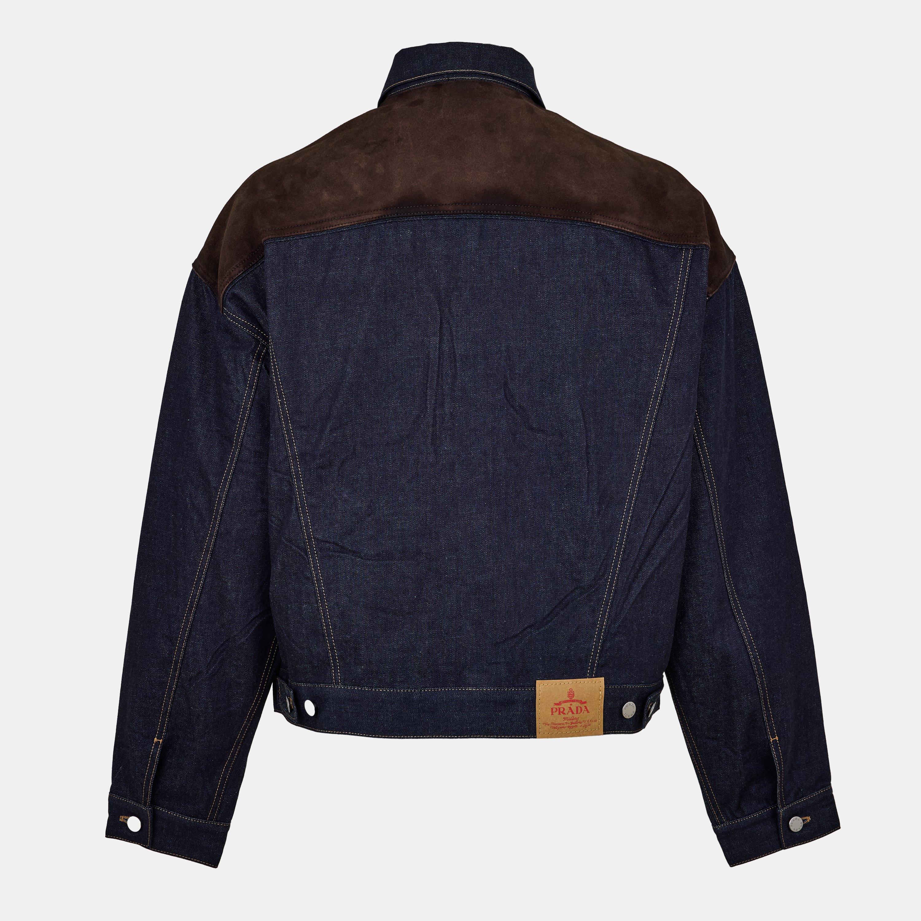 Blue - Prada - Men's High-Quality Denim Jacket - 2