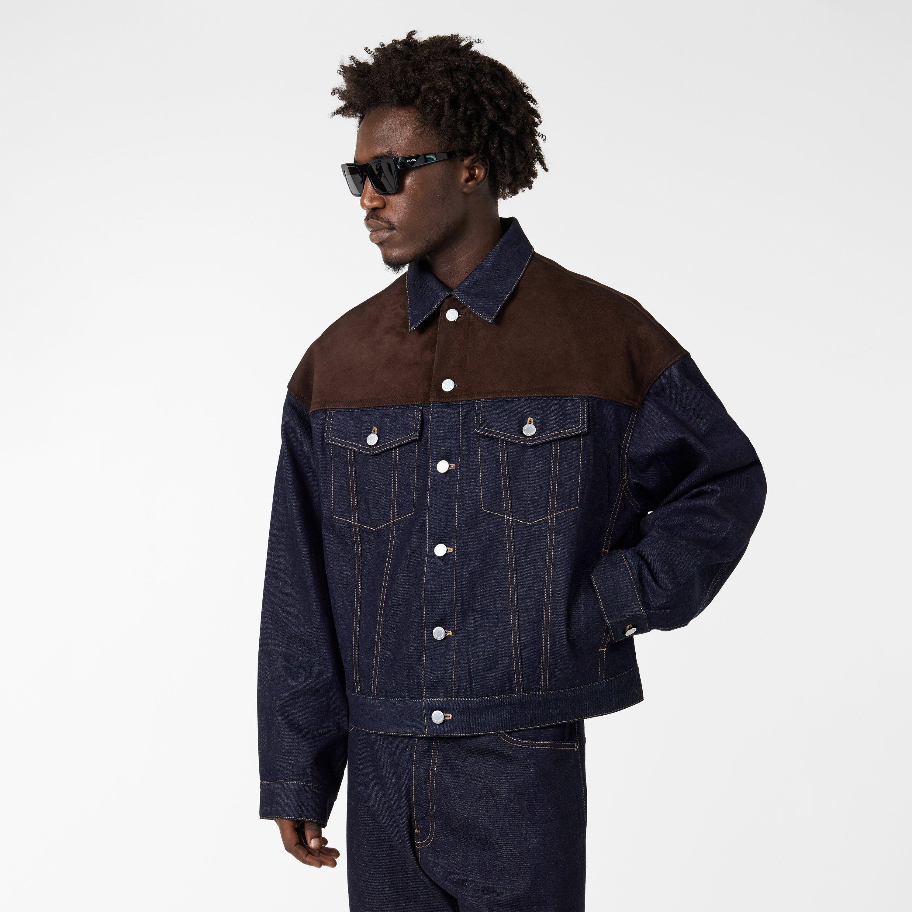 Blue - Prada - Men's High-Quality Denim Jacket - 3