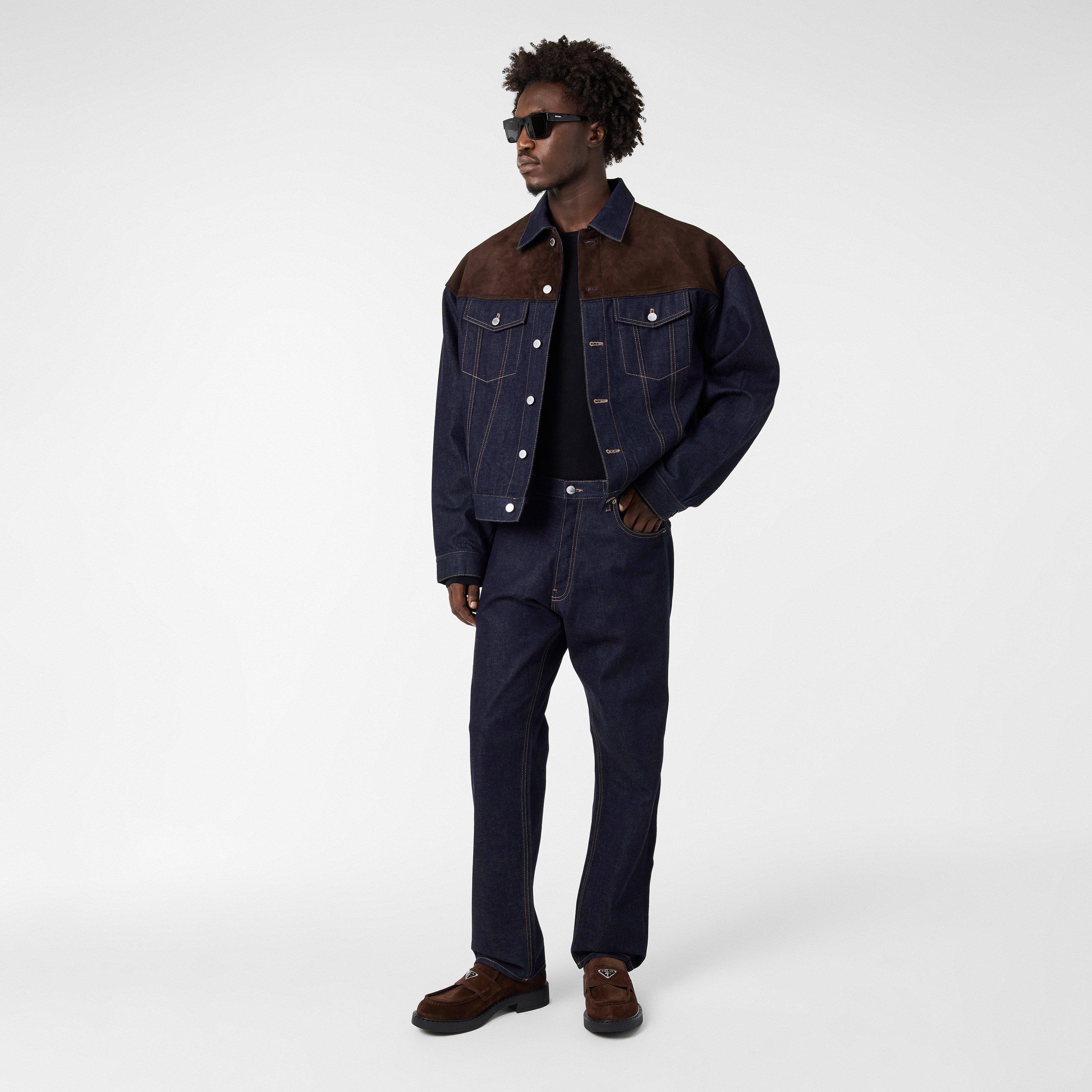 Blue - Prada - Men's High-Quality Denim Jacket - 6