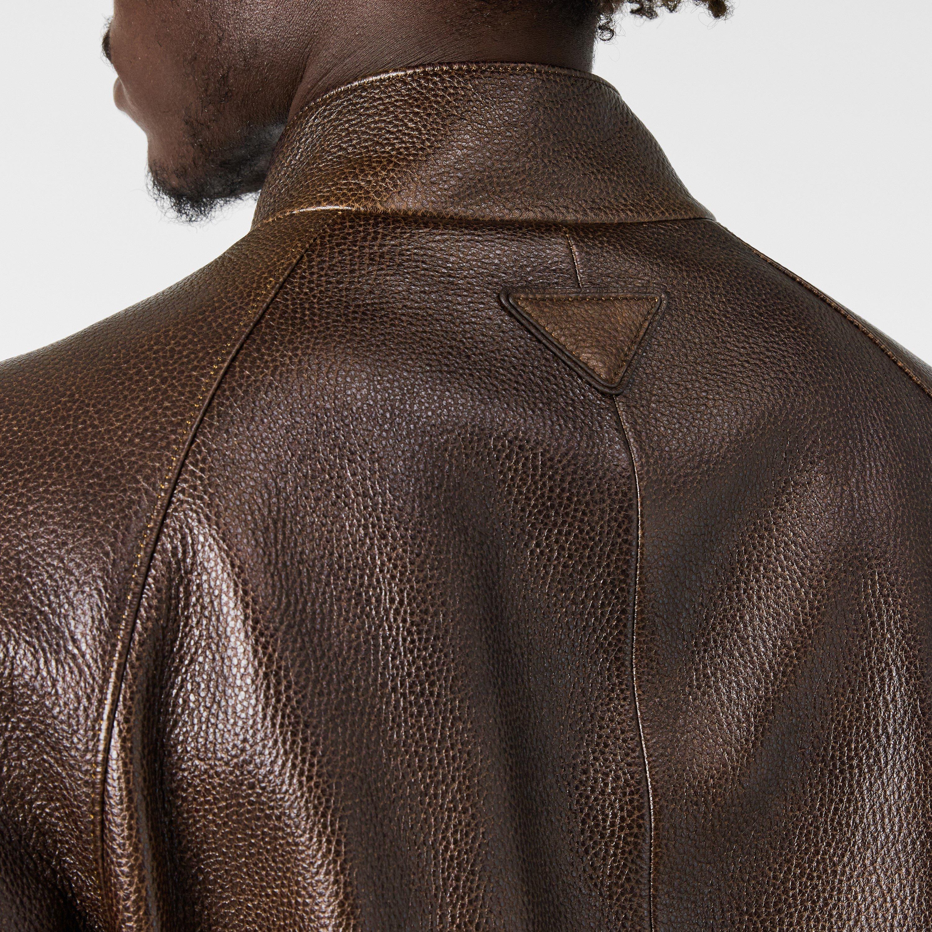 Moro - Prada - Men's  Fine Leather Tailored Fit Jacket - 5