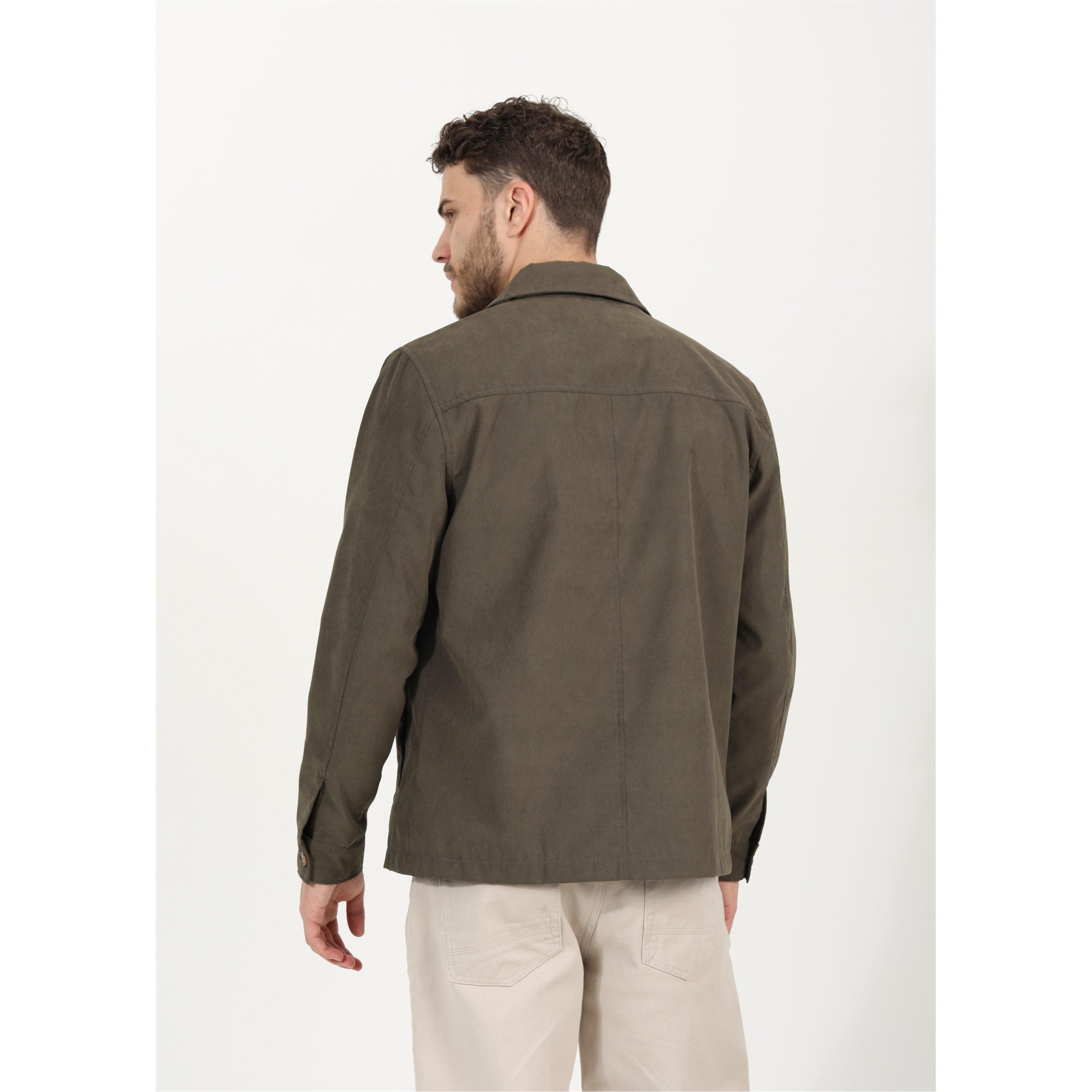 Khaki - Brave Soul - Pocket Shacket - 3